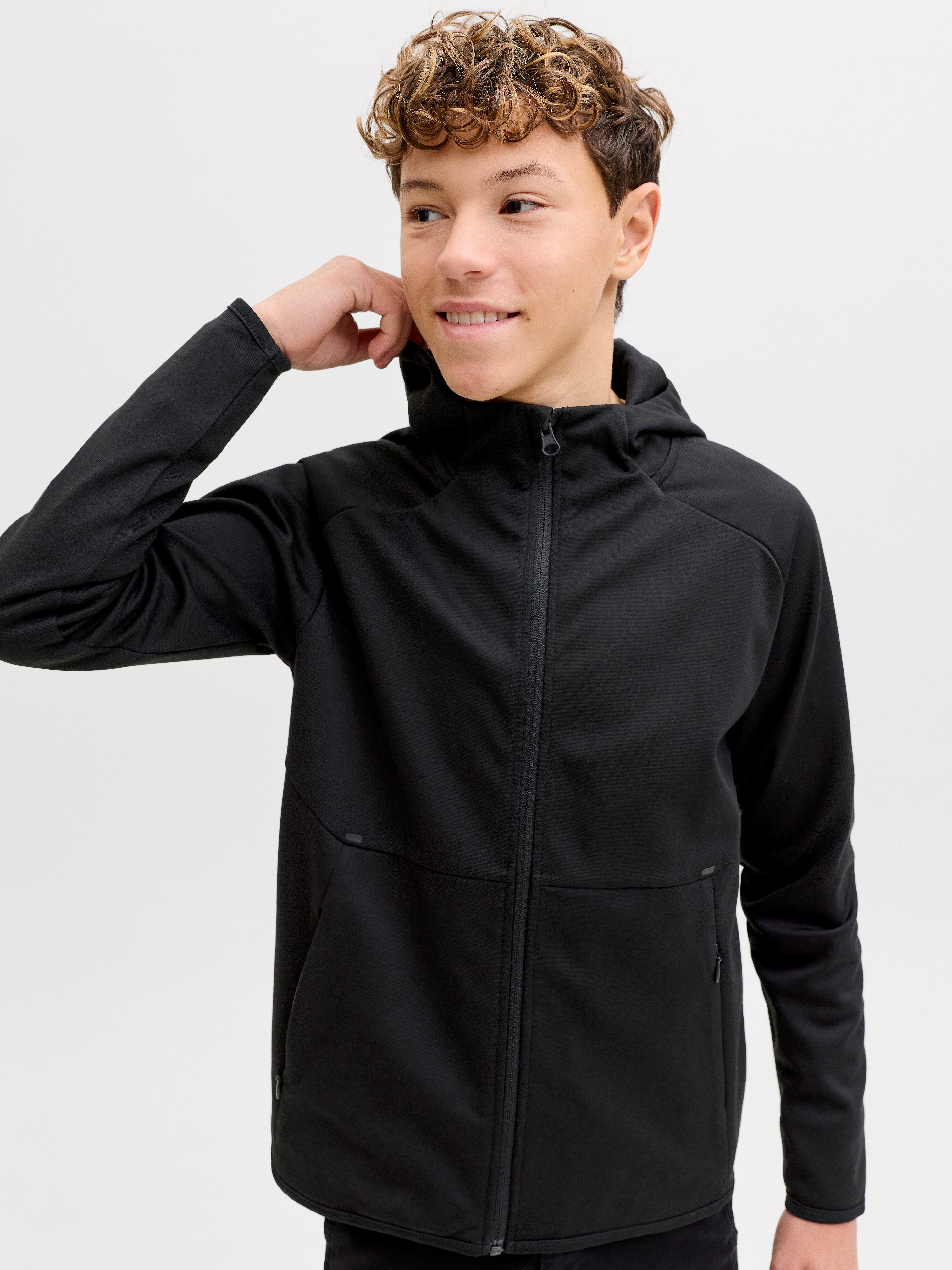 Jack & Jones Junior Sweatshirt JJEBASE SWEAT ZIP HOOD NOOS JNR – Bild 2 von 5