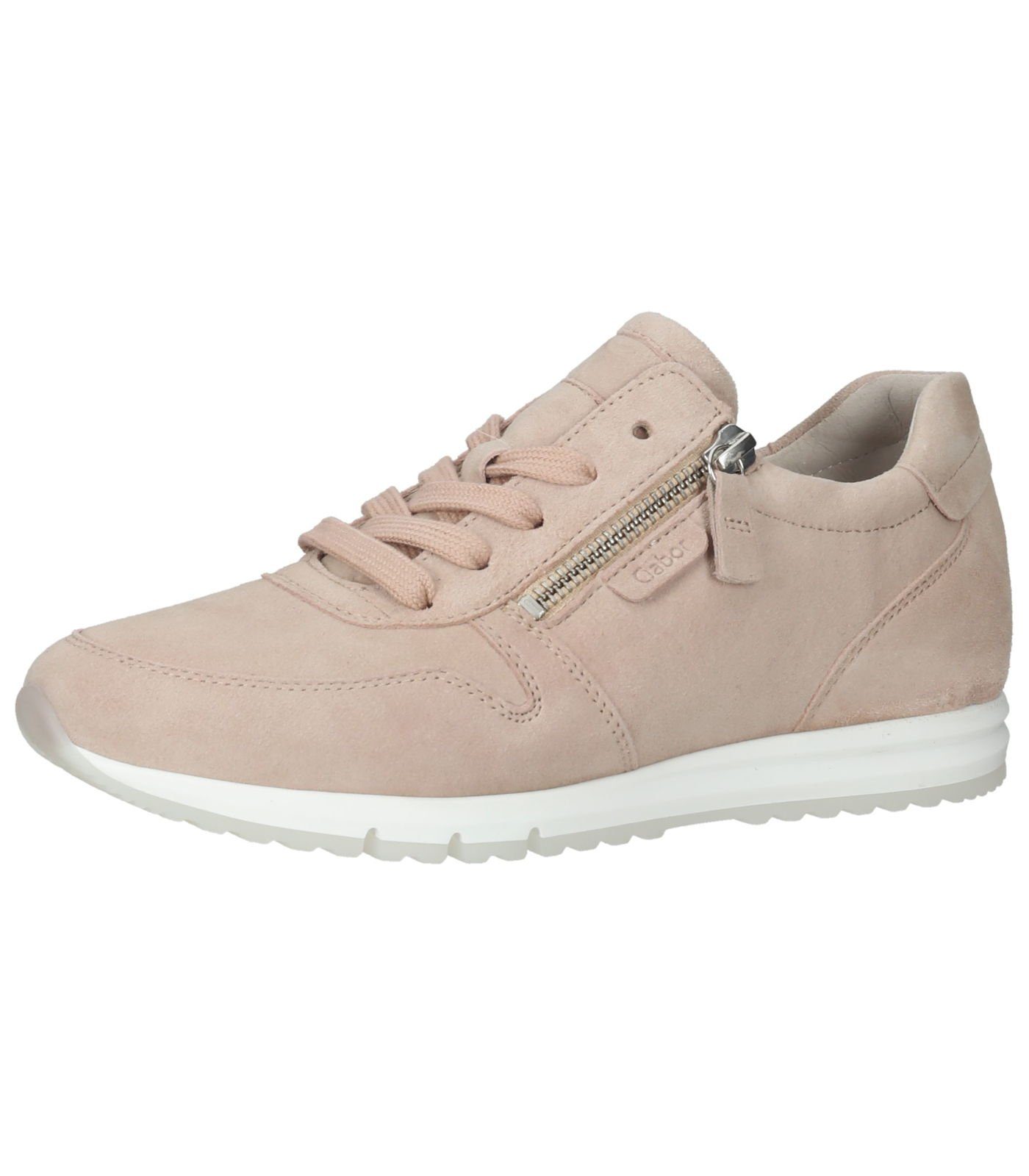 Sneaker Gabor Hellrosa Veloursleder Sneaker