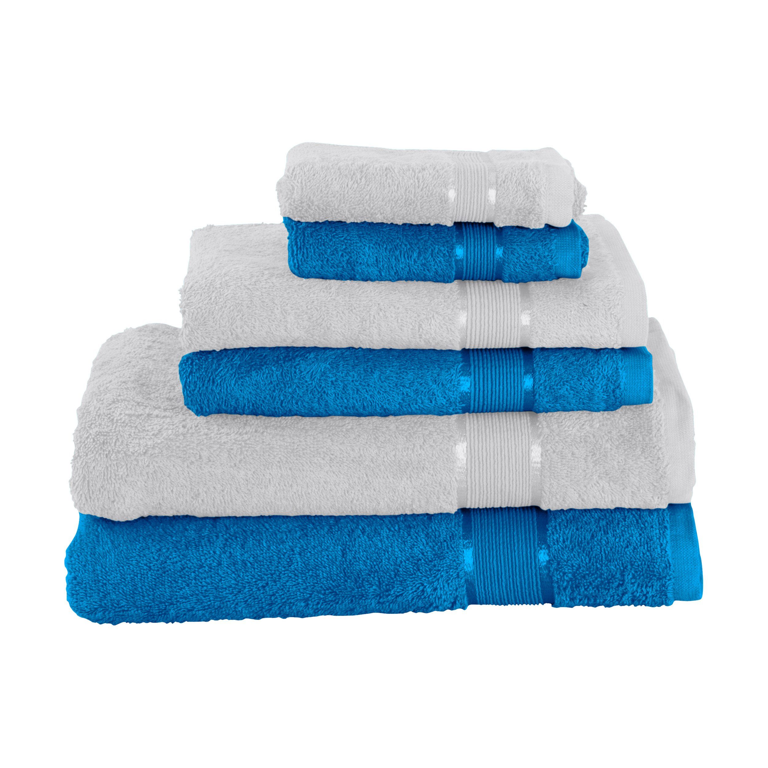 Baumwolle Handtuch, Blau 100%_Baumwolle, Mixibaby