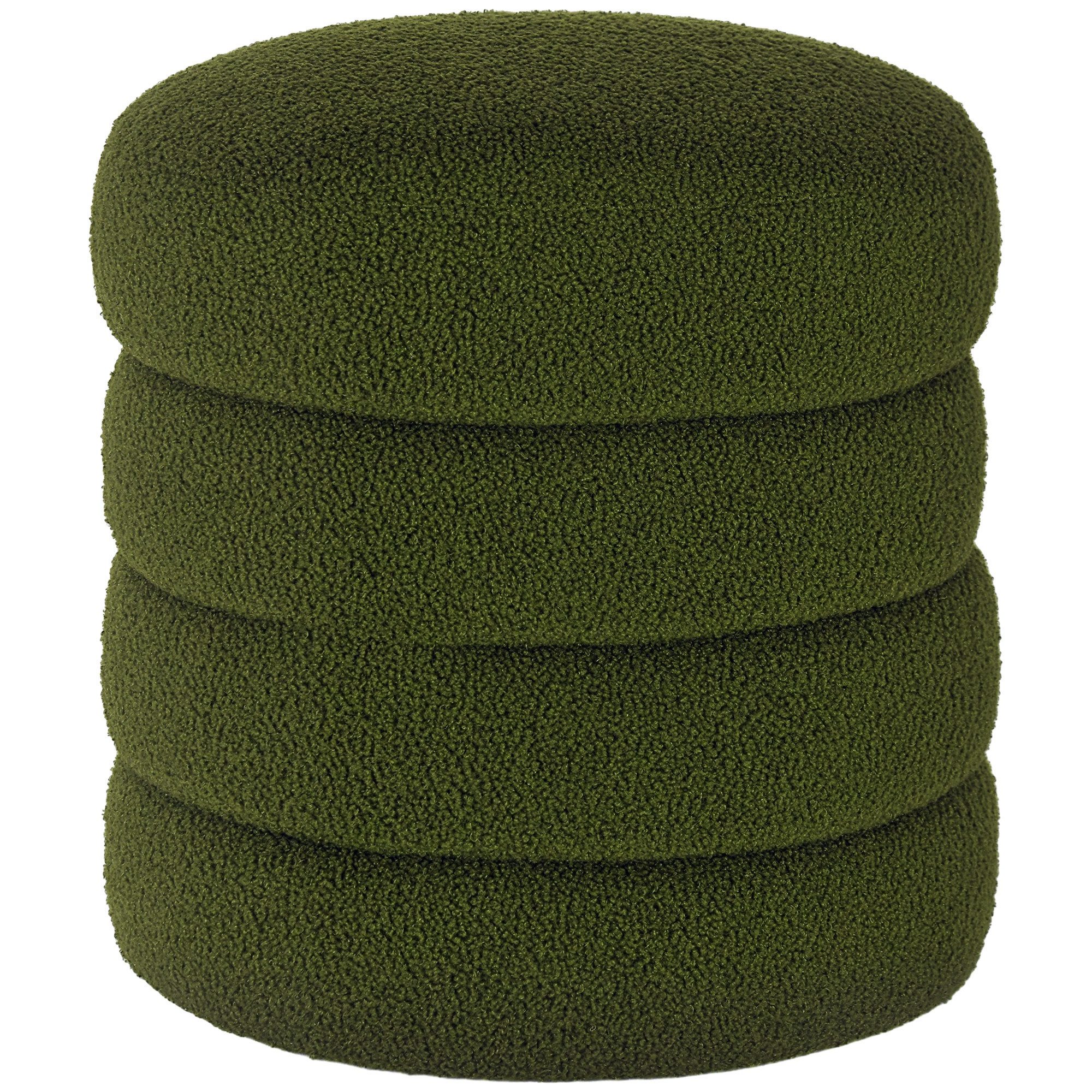 HOMCOM Fußhocker (Runder Polsterhocker, 1 St., günstig online kaufen