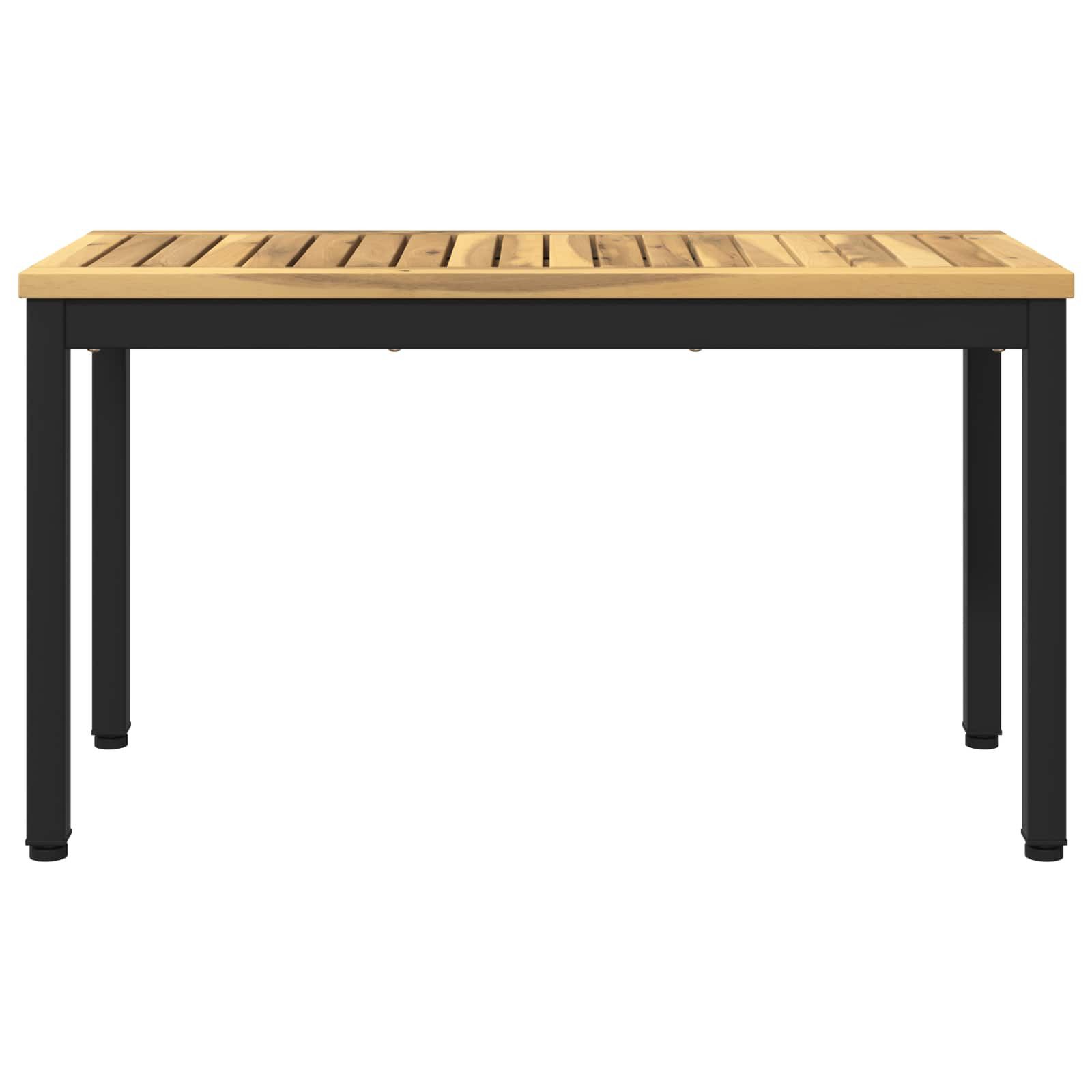 vidaXL Gartenbank Gartenbank 80,5 x 35 x 45 cm Massivholz Weiß und Schwarz (1-St)
