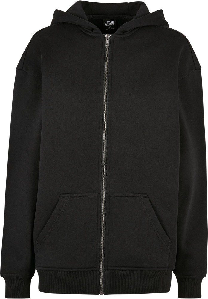 Kapuzensweatjacke Ladies Oversized Zip Hoody Damen Zip Kapuzenpulli