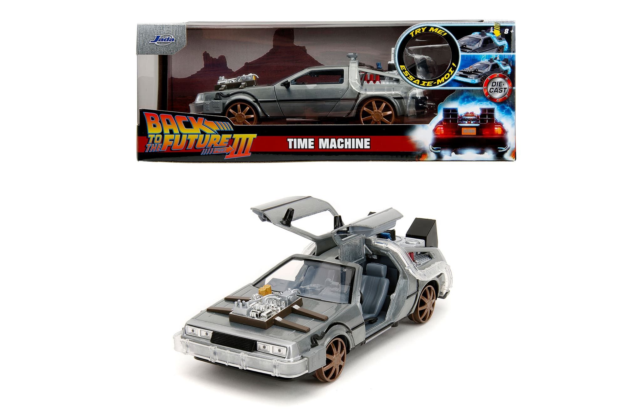 JADA Modellauto Jada Time Machine (Back to the Future 3) 1:24 Modellauto