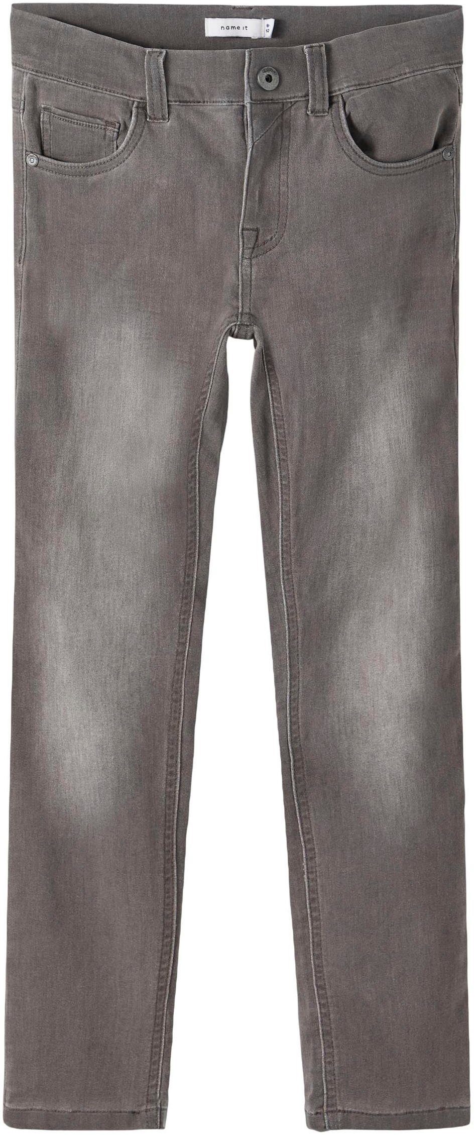 DNMTHAYER verstellbarem Bund Name Gummizug PANT, Mit COR1 Stretch-Jeans NKMTHEO im It SWE