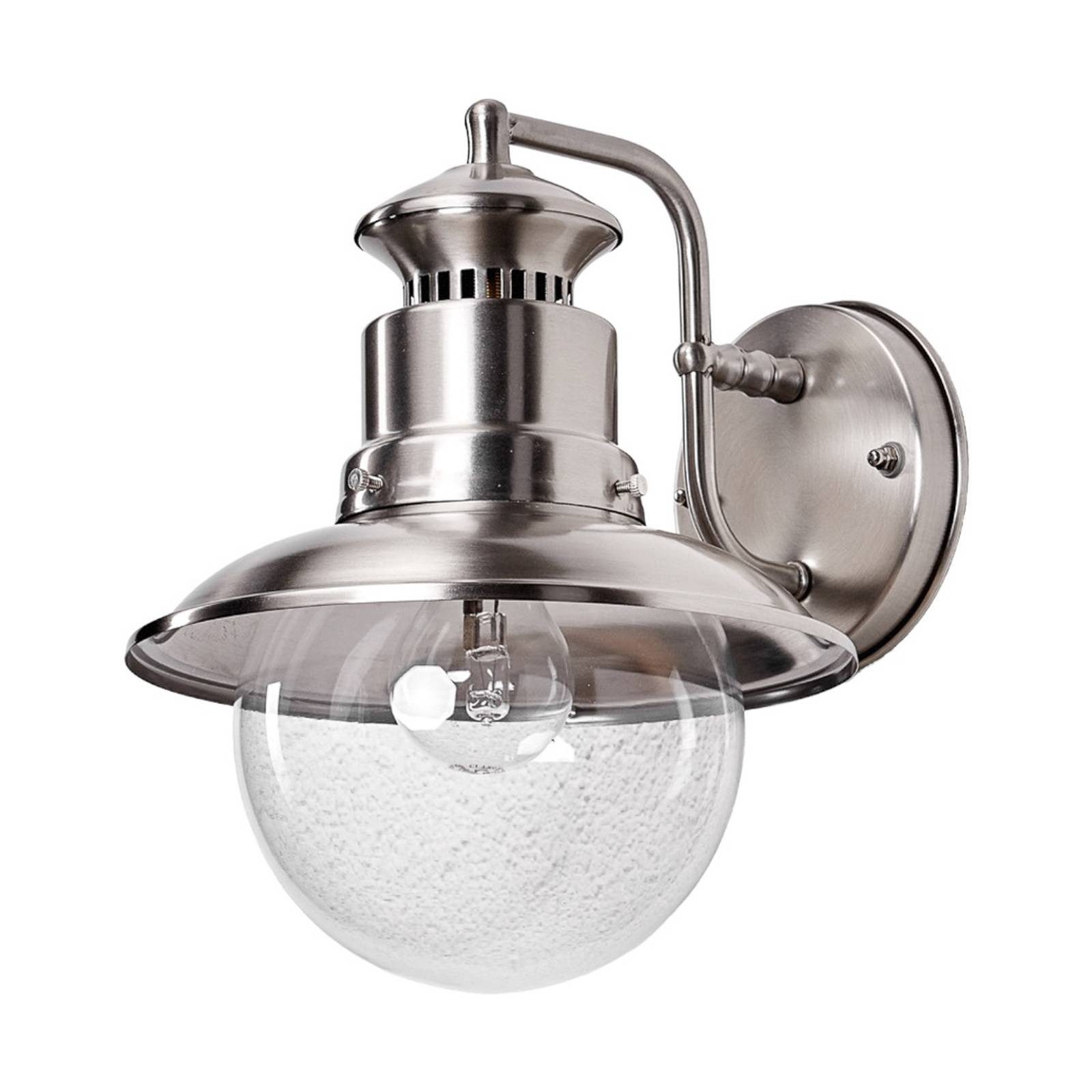 Lindby Gwendolyn, Edelstahl Alu IP44, 1 x 60 W
