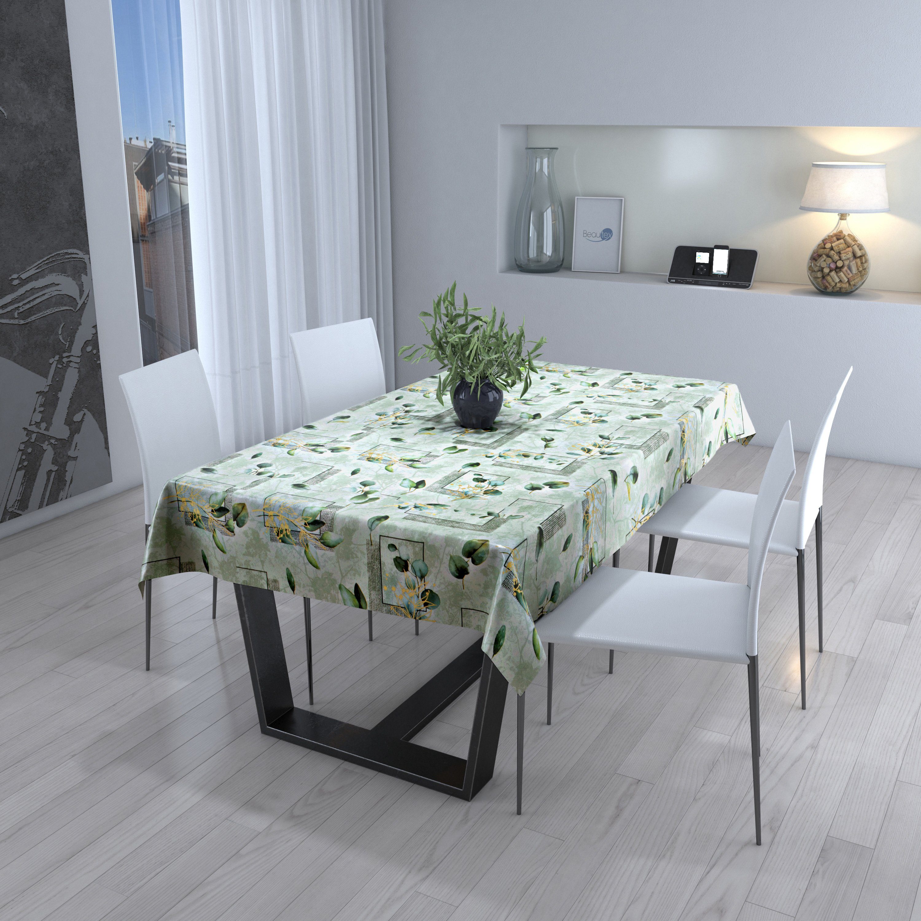 Beautex Tischdecke NATUR Wachstuchtischdecke, abwischbare Tischdecke, RUND günstig online kaufen