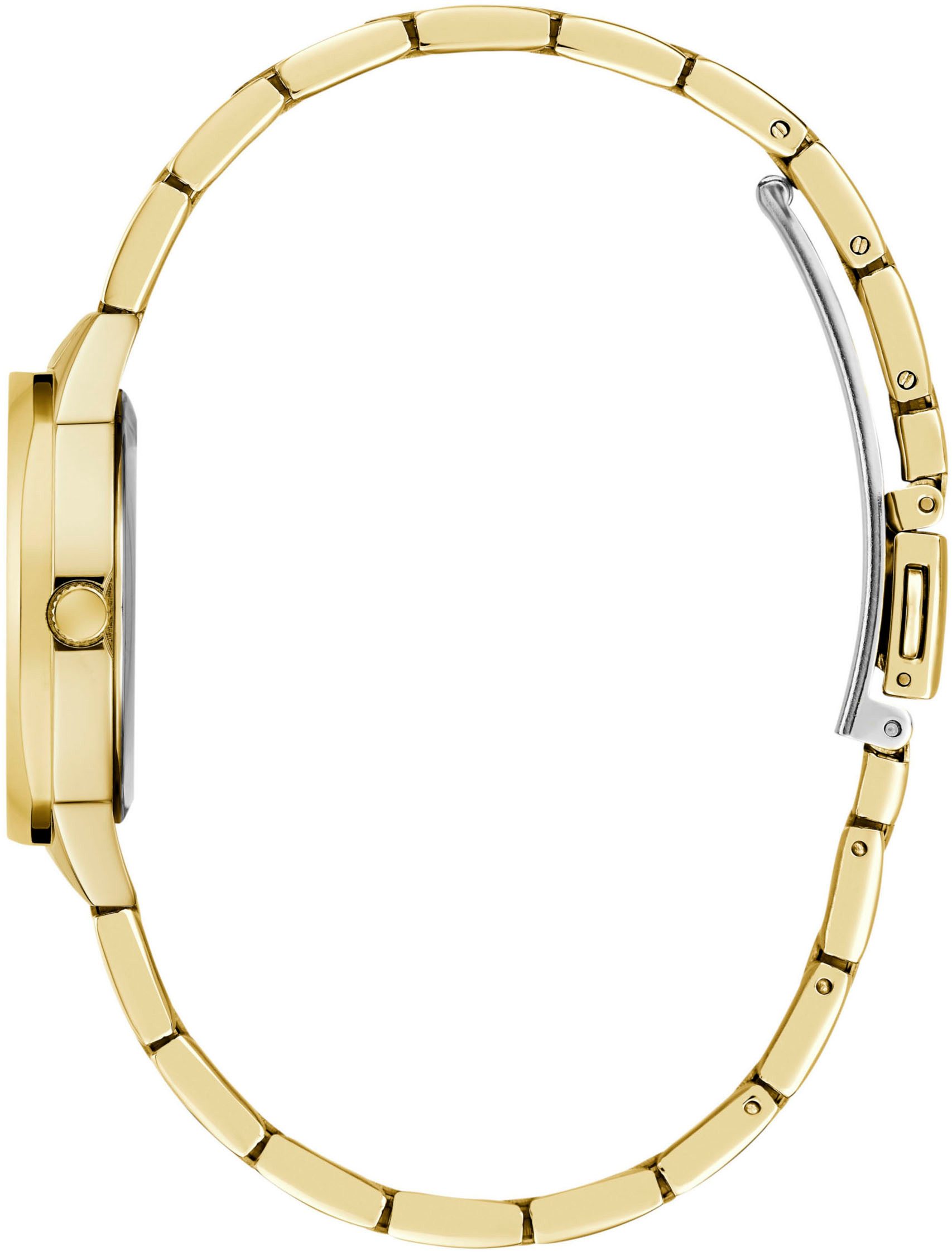 Guess Quarzuhr CHARLOTTE GW0767L2, Armbanduhr, Damenuhr, Edelstahlarmband, Mineralglas, analog