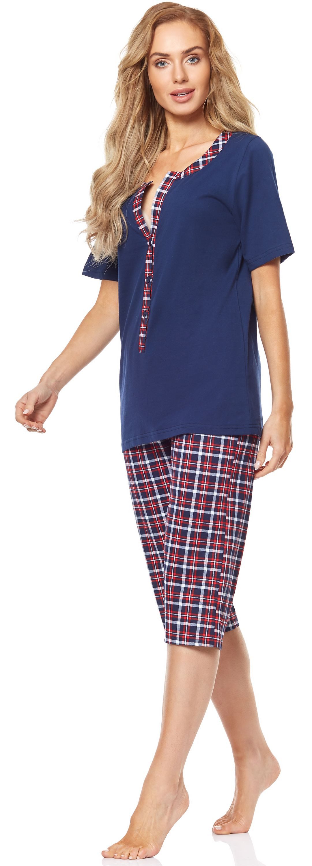Be Mammy Umstandspyjama Damen Schlafanzug Stillpyjama H2L2N2 – Bild 4 von 4