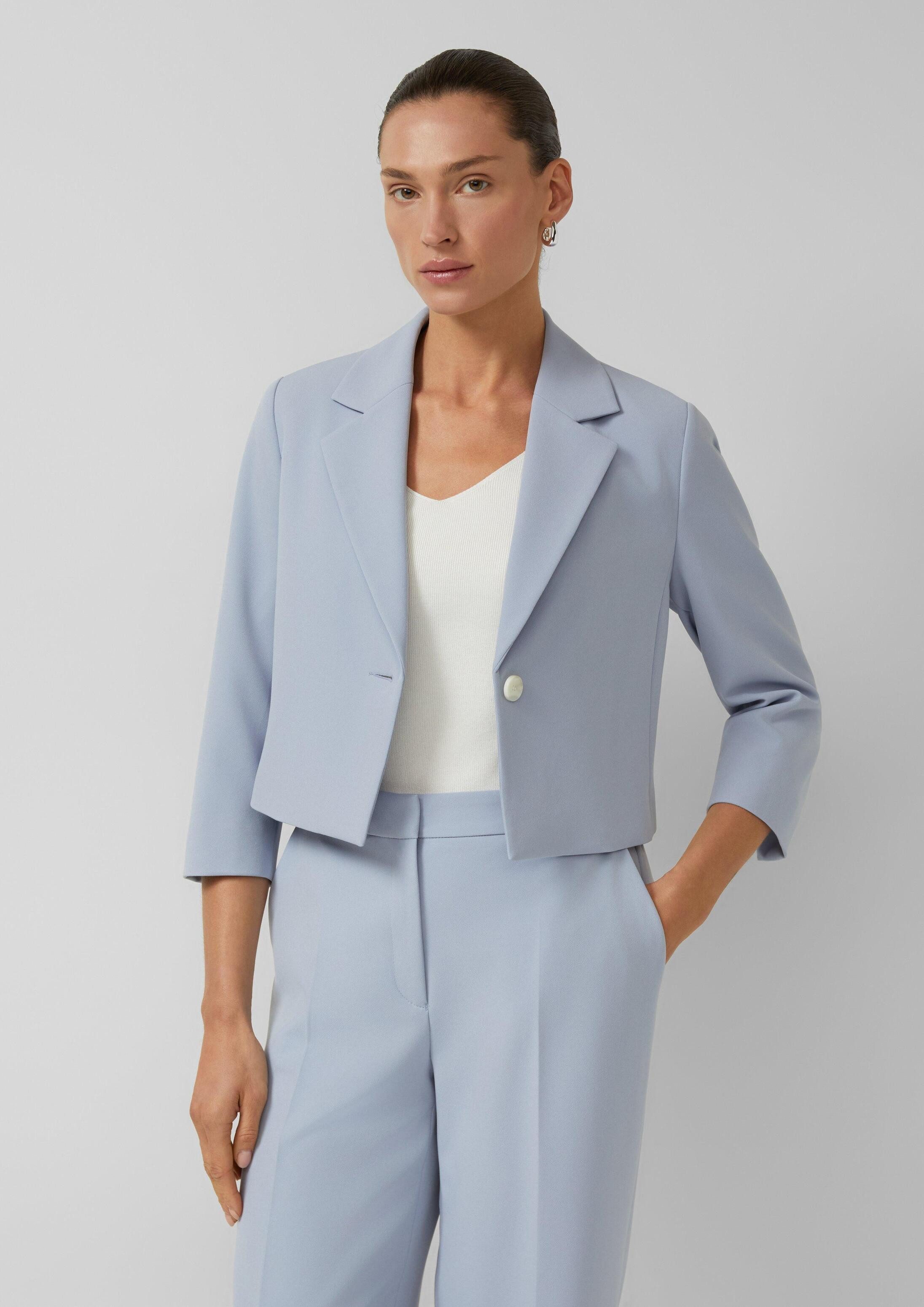 s.Oliver Jackenblazer Indoor-Blazer Eleganter Kurz-Blazer mit 3/4-Ärmeln