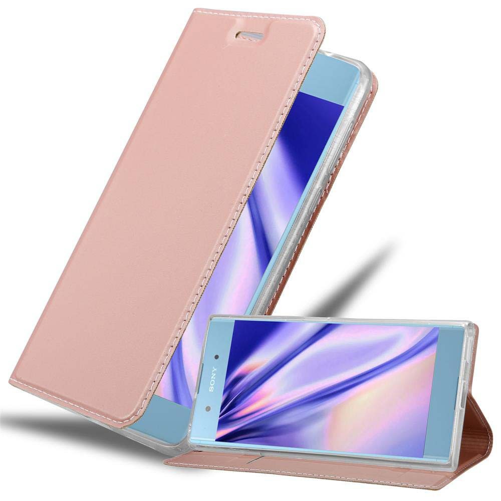 Cadorabo Handyhülle für Sony Xperia XA1 PLUS Hülle Sony Xperia XA1 PLUS, Schutzhülle Hülle mit Standfunktion, Magnetverschluss und Kartenfach