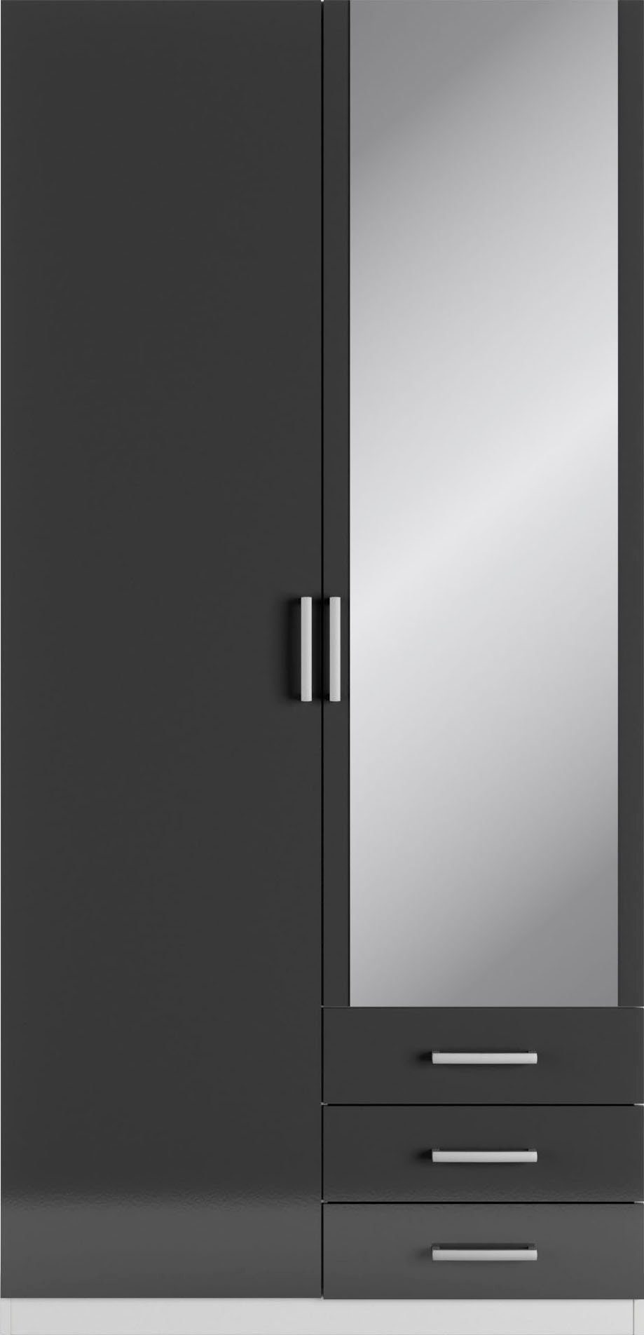 priess Kleiderschrank Amsterdam, viel Stauraum durch viele Schubkästen mit oder ohne LED-Beleuchtung