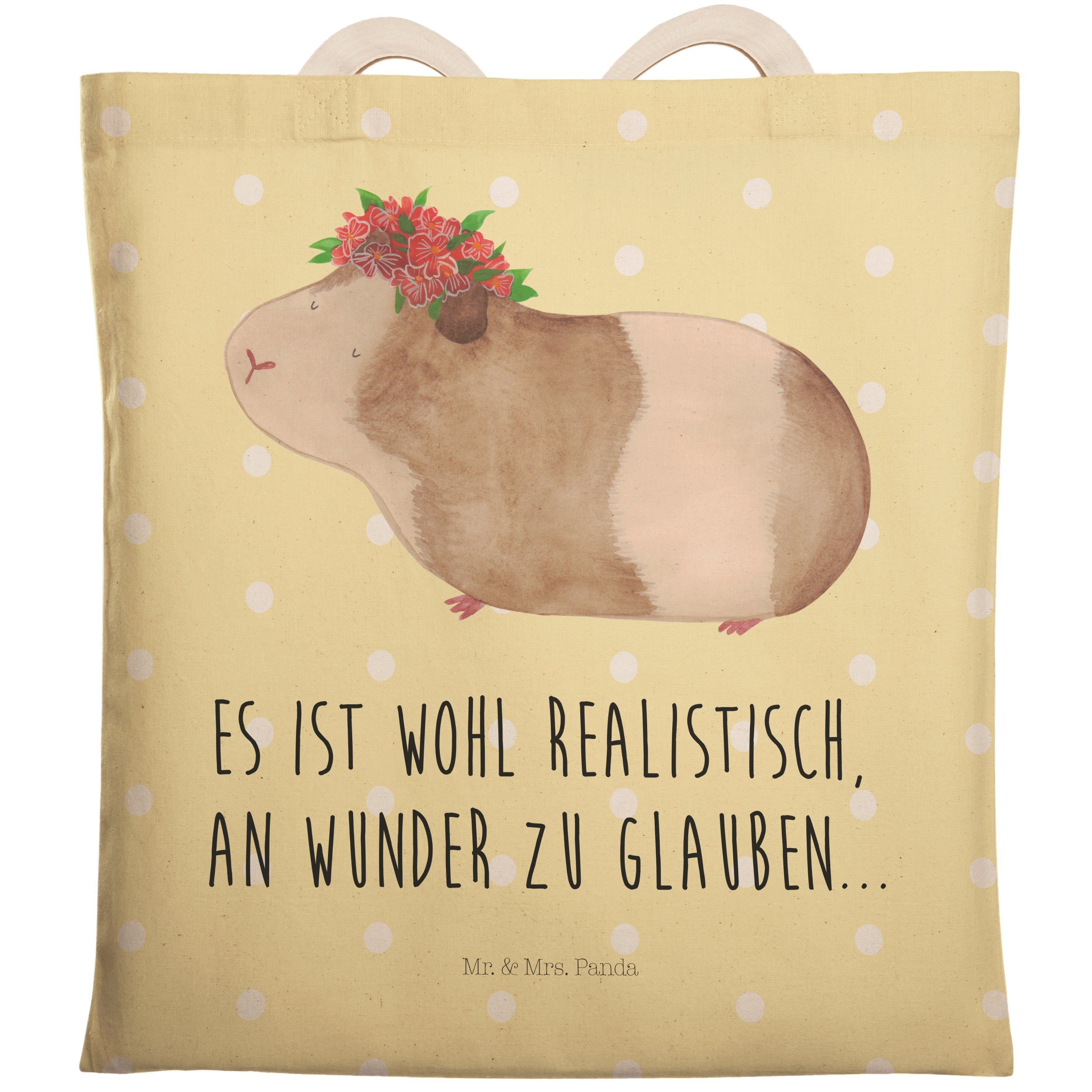 Mr. & Mrs. Panda Tragetasche »Meerschweinchen weise Gelb Pastell