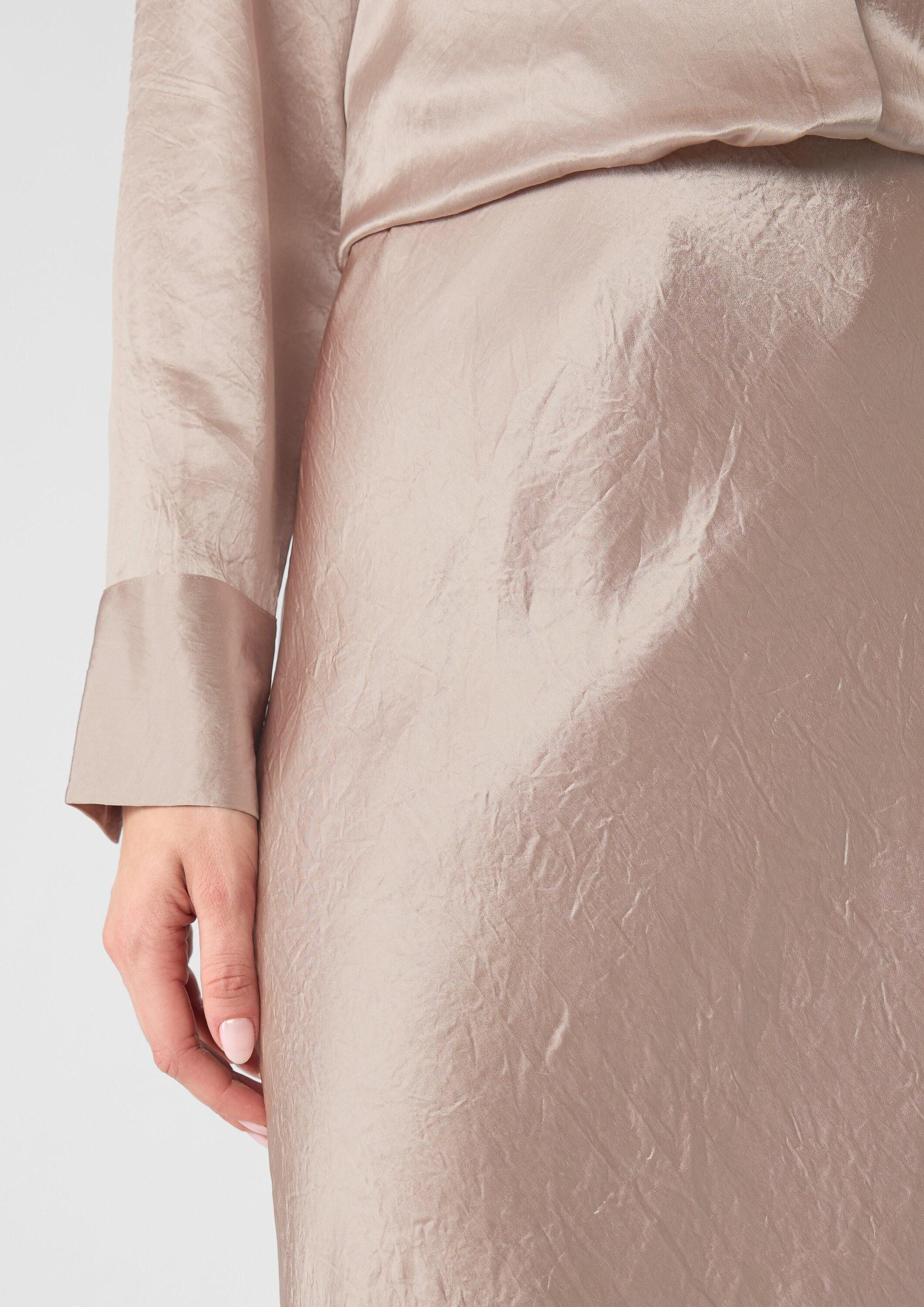 comma Midirock Rock Midirock aus crinkled Satin