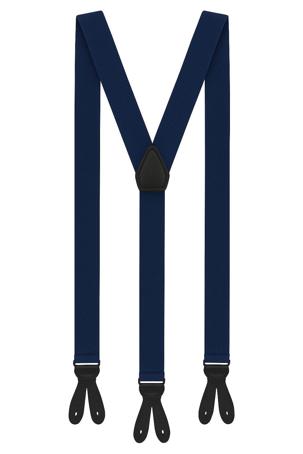 ZUKUNFTSENKEL Hosenträger Hosenträger Herren 3,5 cm Breite Y-Form mit Knopfverschluss (Deutsche Produktion, Komfortabel) Lederriemen Knopfverschluss, ohne Clips
