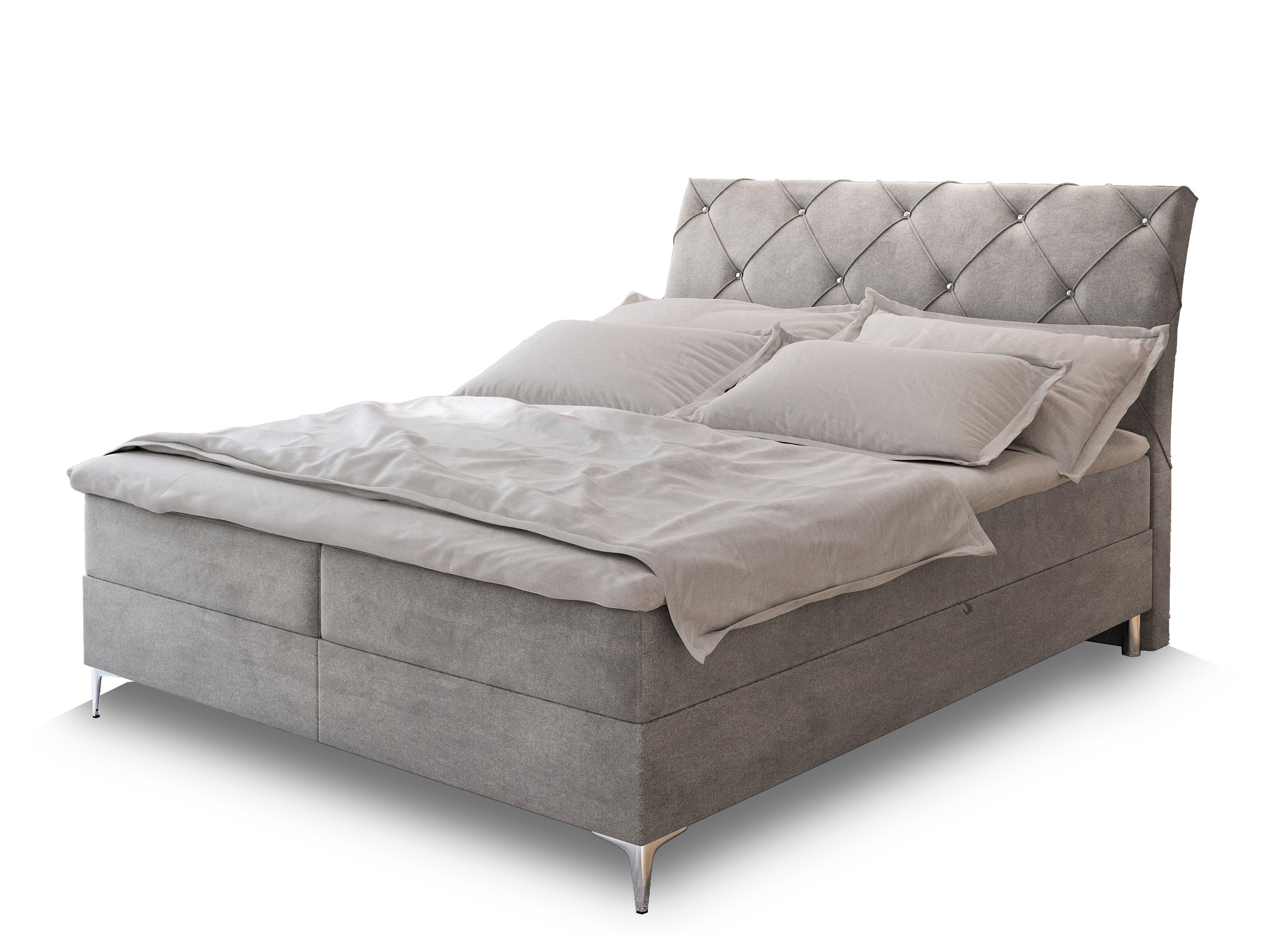 Masseno Boxbett MACON 160x200 cm mit Bonell Matratze und Topper günstig online kaufen