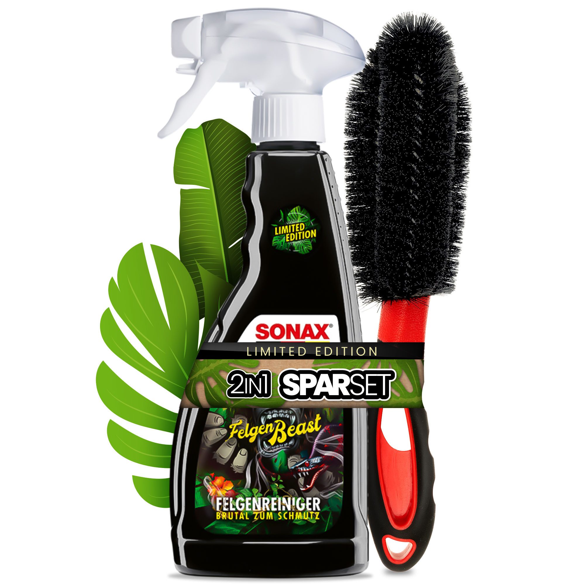 Felgenbeast 500 ml Felgenreiniger Set mit Felgenbürste Felgenreiniger