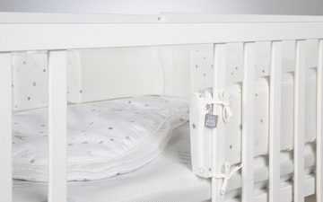 roba® Babybett safe asleep® Sternenzauber, 4-tlg., inkl. Matratze, Nestchen und Schlafsack