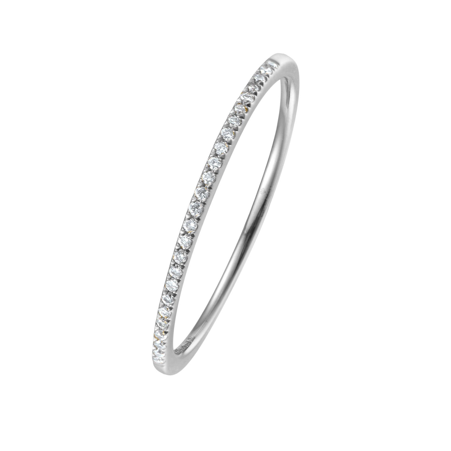 Stella-Jewellery Memoirering 750er Weißgold Ring 34 x Diamanten ca. 0,08 ct günstig online kaufen