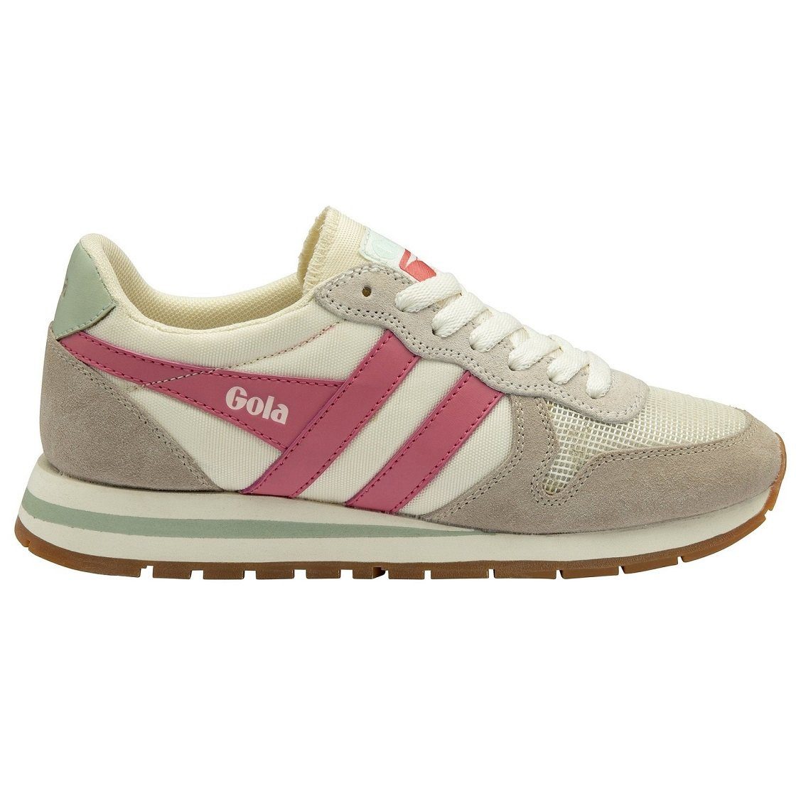 Gola Daytona weiss/hellgrau/pink Damen Sneaker günstig online kaufen