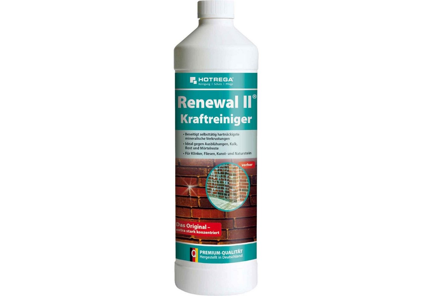 HOTREGA® Renewal II Kraftreiniger Steinreiniger Terrassenreiniger 1L Konzentrat Reinigungskonzentrat