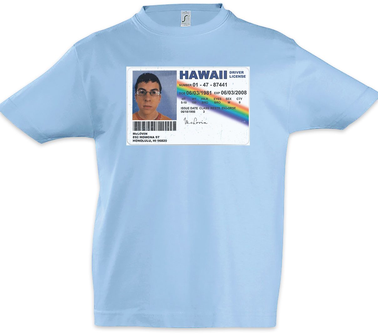 Print-Shirt McLovin Kinder T-Shirt Superbad Film Teenie Komödie Highschool Party