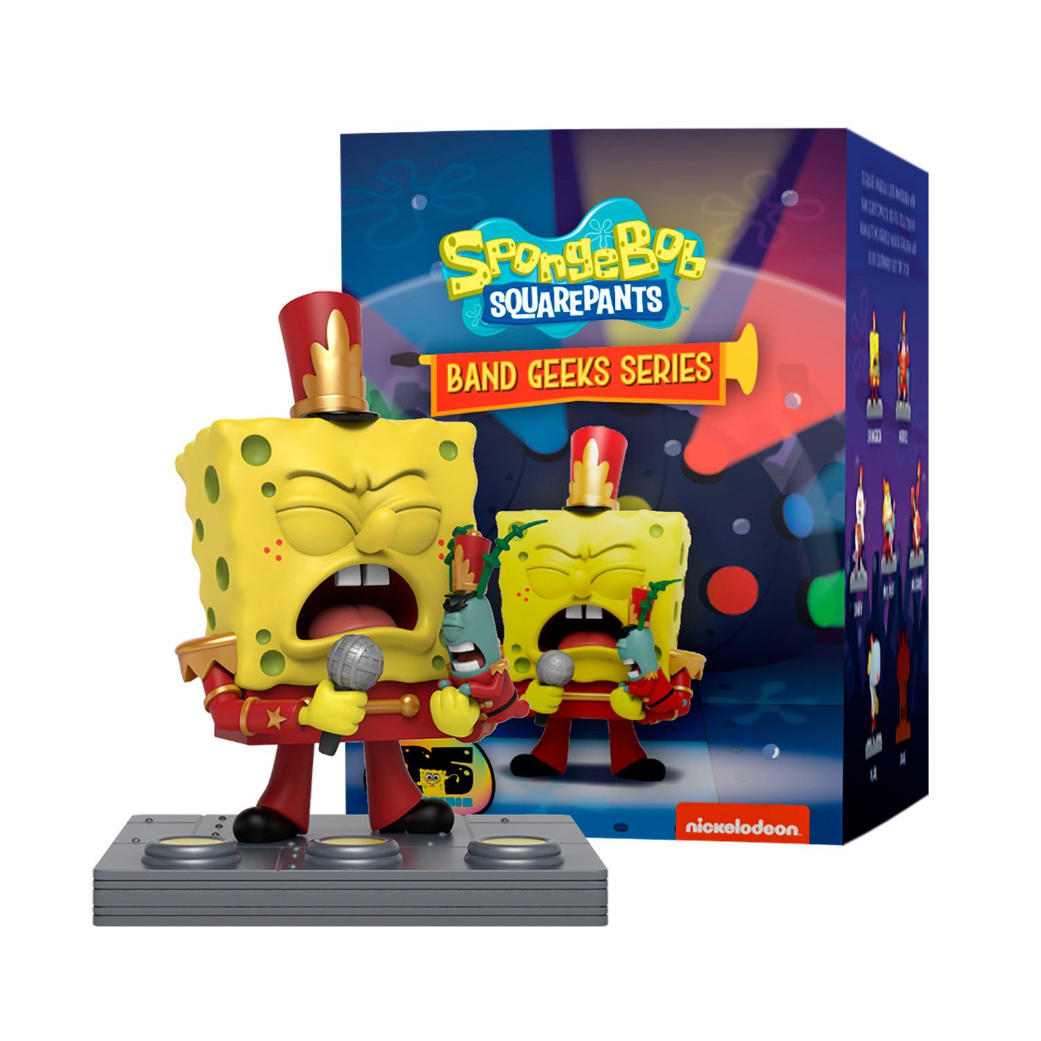 Sponge Bob Sammelfigur Mighty Jaxx - Spongebob Squarepants Band Geeks, Eine Packung – enthält eine zufällige Figur