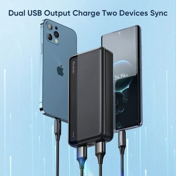 mcdodo 20000mAh, Externer Akku mit 2 Output USB Schnellladung Powerbank