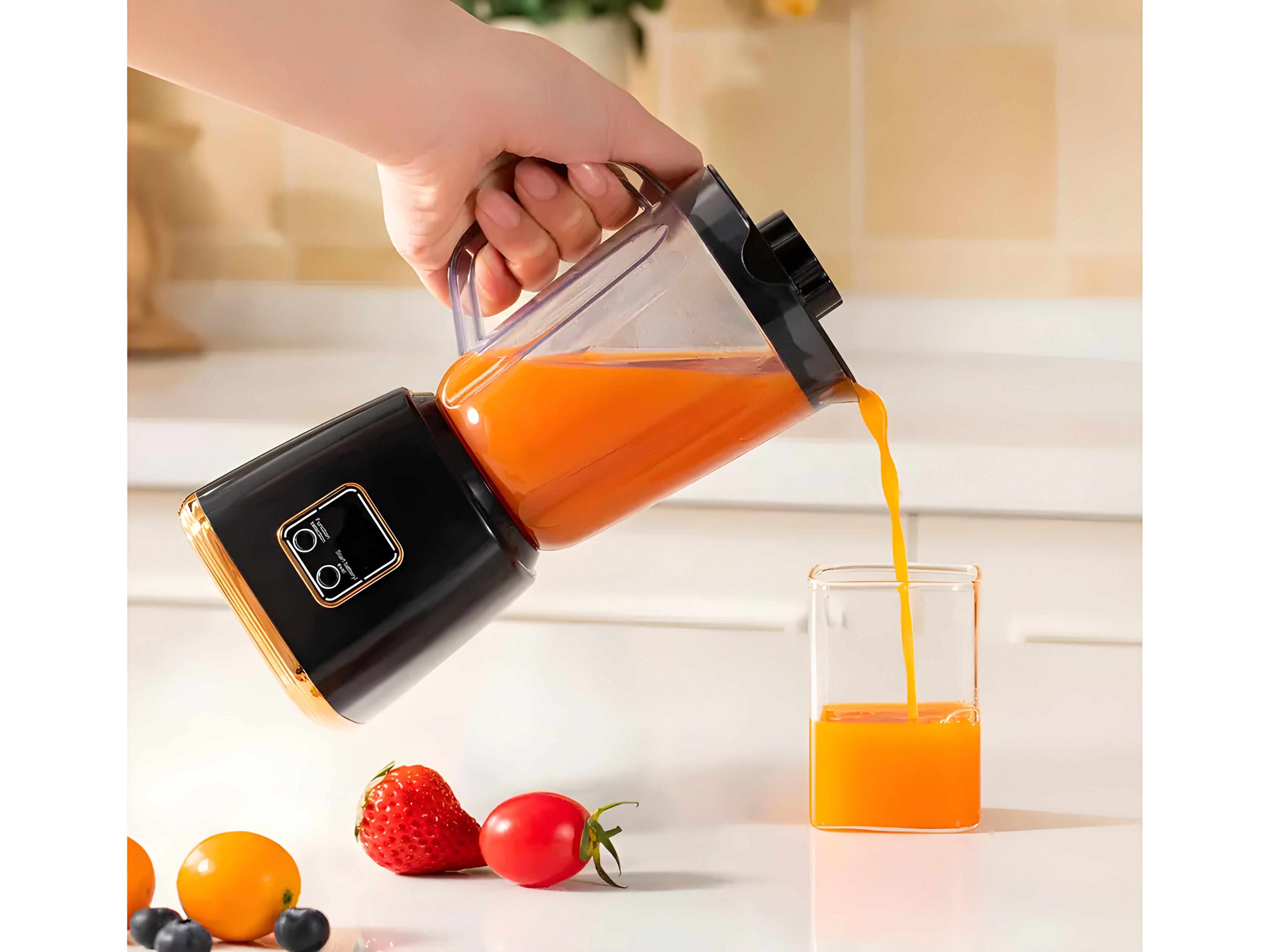 VERK GROUP Standmixer Smoothie Mixer USB, 50 W, Kabellos, USB-C, 10 Edelstahlklingen, 3 Programme, 600 ml