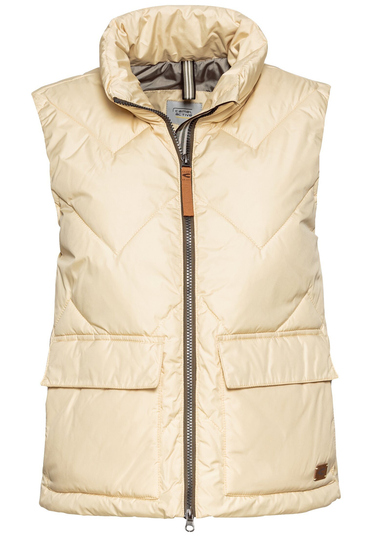camel active Steppweste Kurze Steppweste aus recyceltem Polyester günstig online kaufen