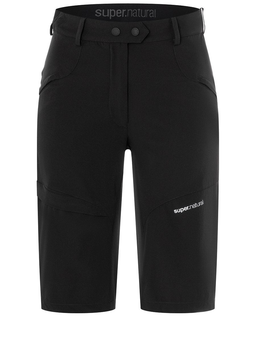 Shorts W SUPER.NATURAL HIKE Short Merino-Materialmix Merino AND BIKE SHORTS vielseitiger