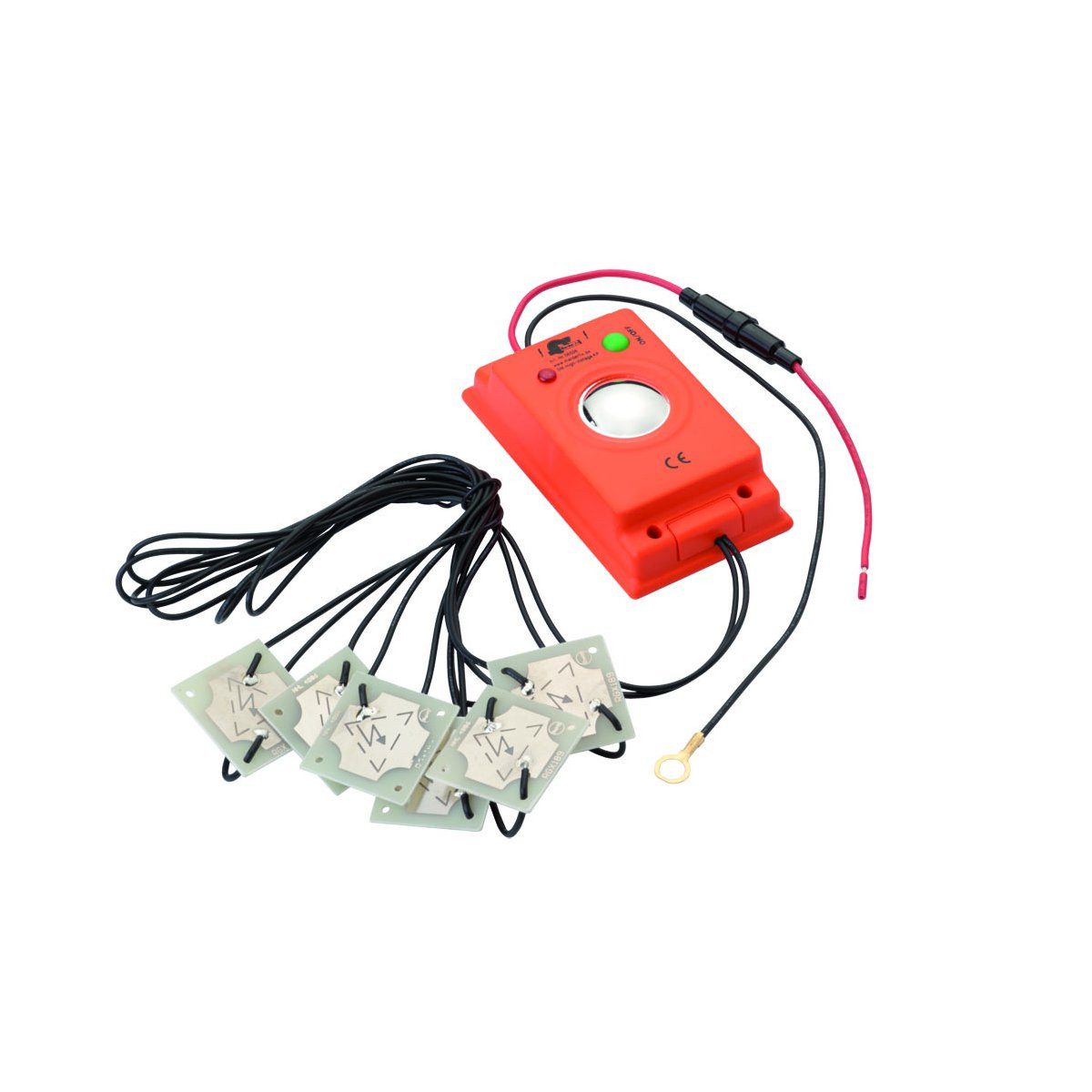 Marderfix Ultraschall-Tierabwehr Hochspannung Akustik 12V - Marderabwehr für Fahrzeuge, Hochspannung Akustik 12V