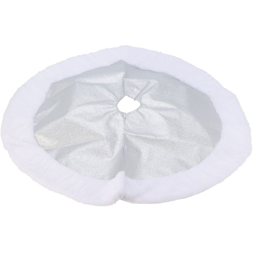 Koopmann Christbaumschmuck Weihnachtsbaum-Rock - Silber-metallic - ø ca. 90 cm