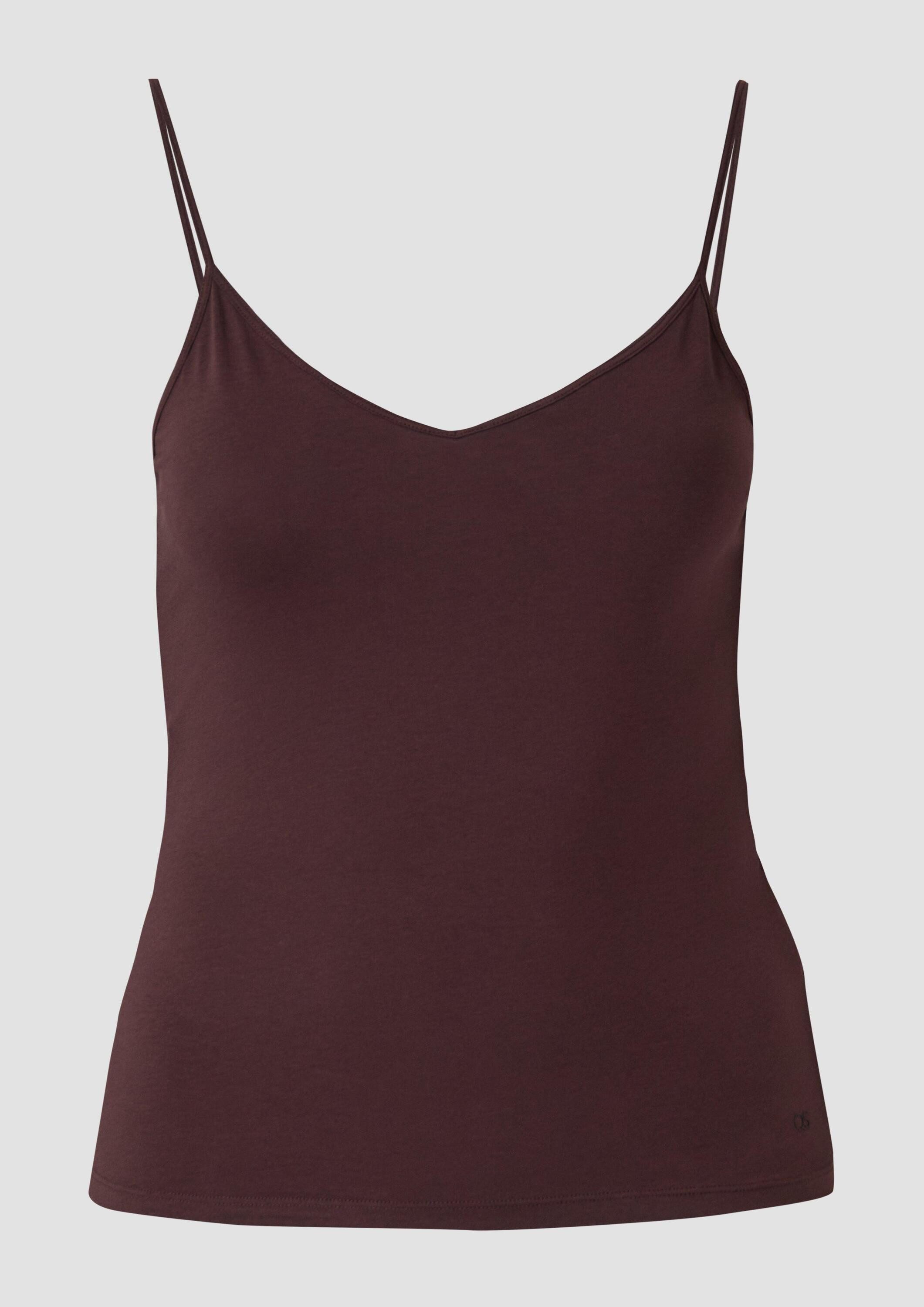 QS Muskelshirt T-Shirt Elastisches Spaghettiträgertop