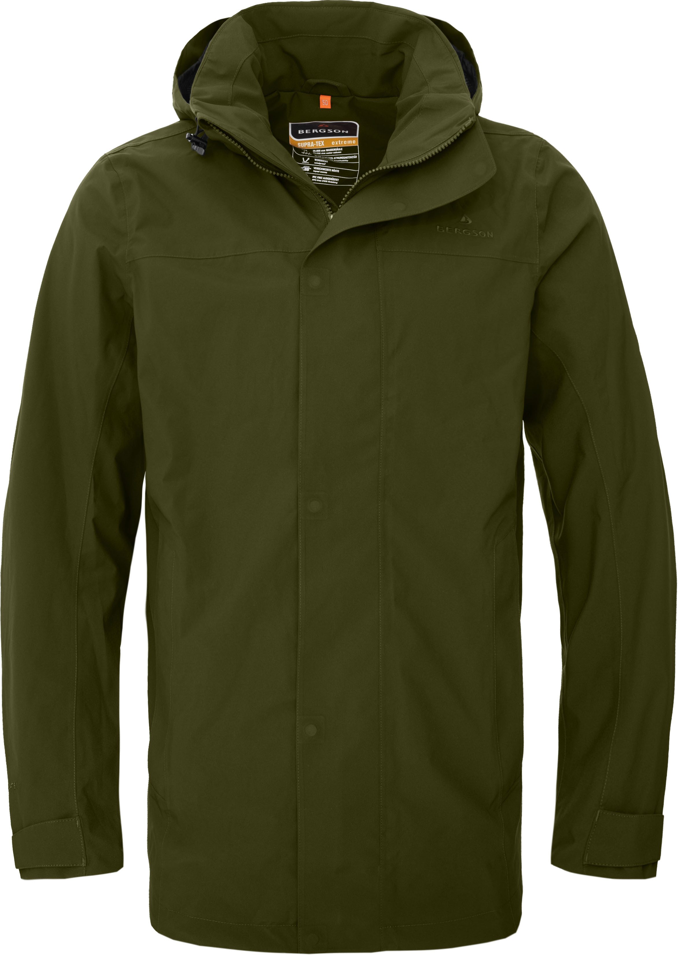 Bergson Regenjacke JUKKA light Herren Sommer-Parka, günstig online kaufen