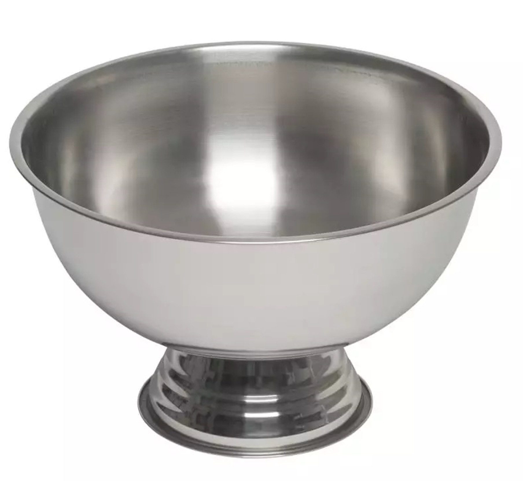 Outdoor-Flaschenkühler 40 cm Sektkühler Champagner Kühler Sekt Wein Edelstahl Schale