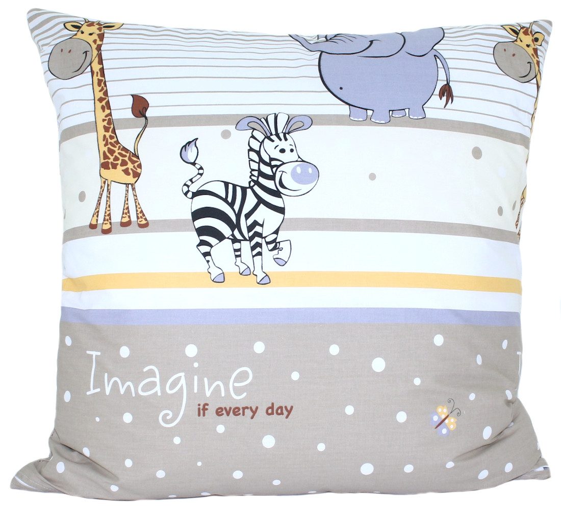 Primawela Kissenbezug Baby Kinder Kissenbezug 80 x80 cm Kissenhülle Bezug für Kissen