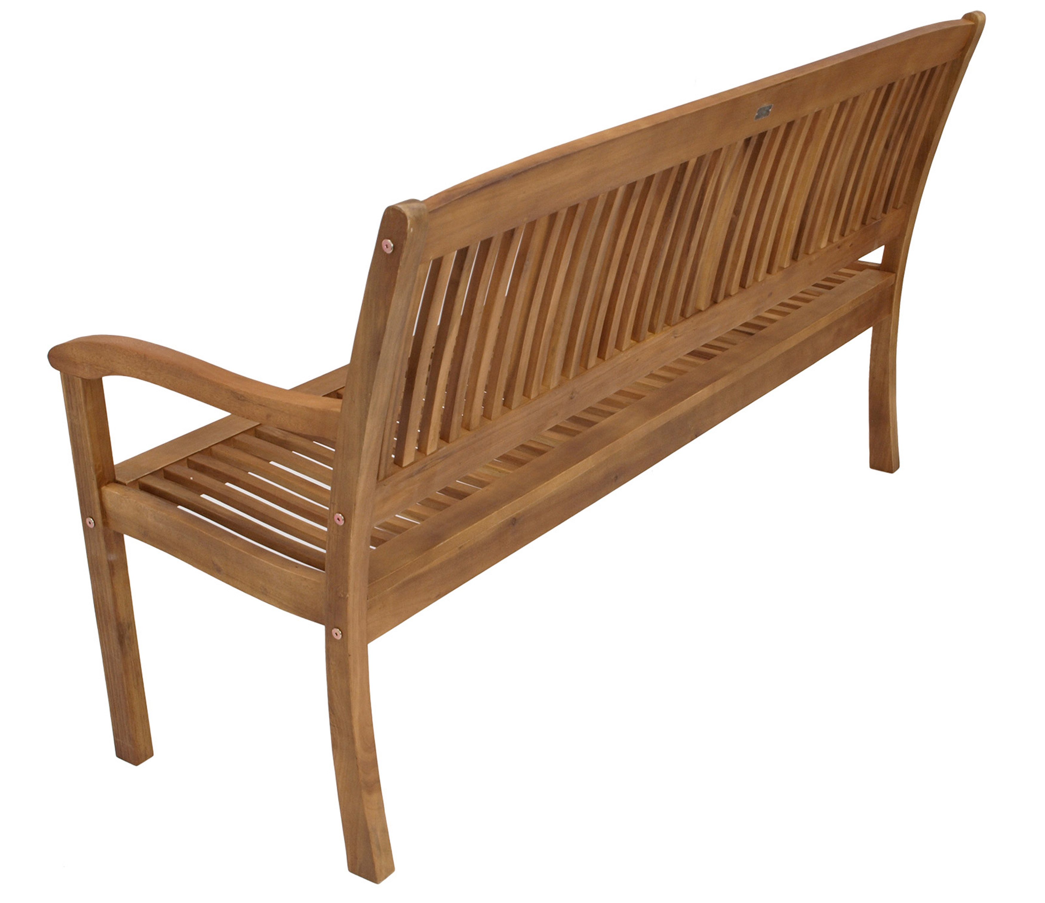 TPFGarden Gartenbank Menorca (Hochwertige Outdoor Gartenbank, 1-St., Sitzbank Outdoor Gartenbank 3-Sitzer 157cm), Holz ist geölt - Hochwertige Verarbeitung