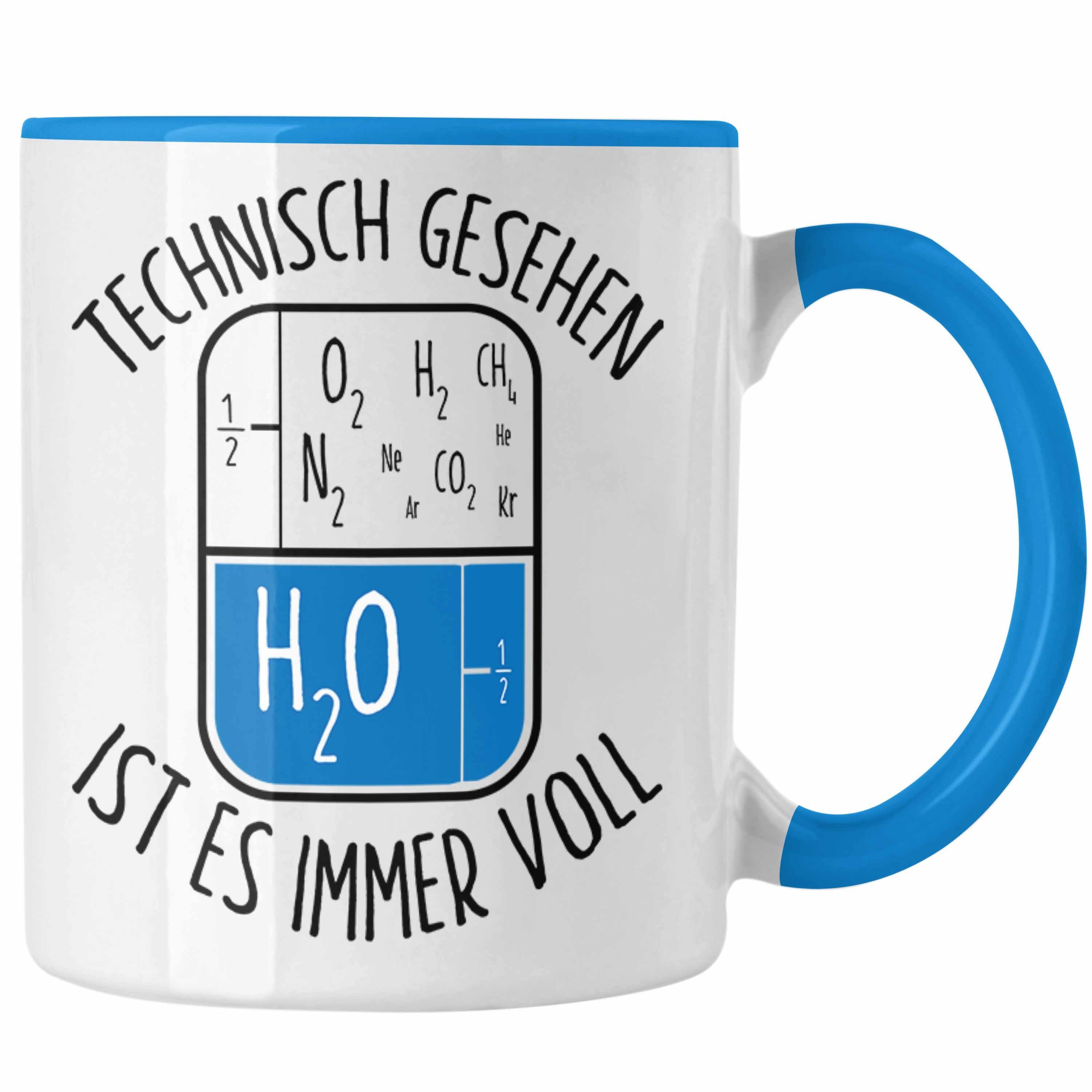 Trendation Tasse Lustige Tasse mit technischem Spruch - Ideales Geschenk für Geburtstag Blau