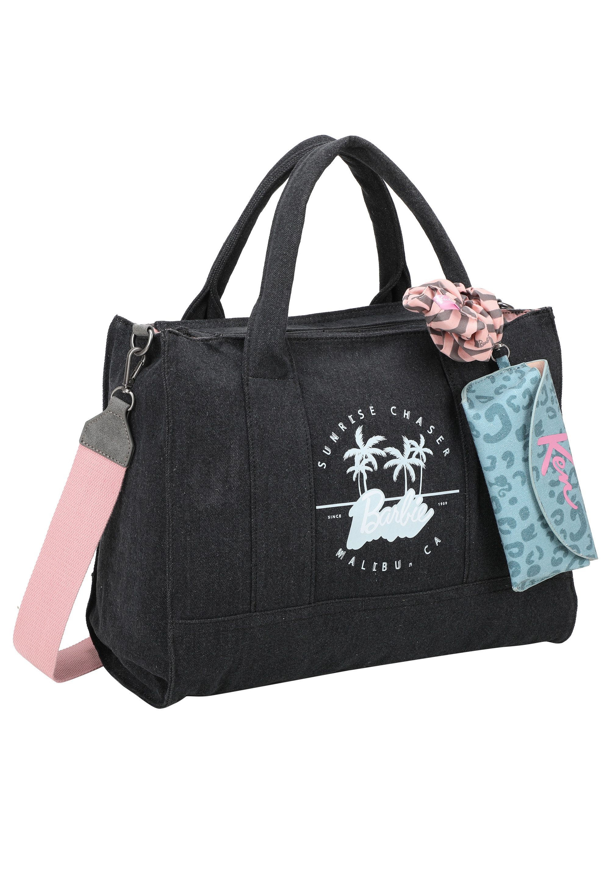 Fritzi aus Preußen Henkeltasche Tote Bag Malibu Denim Limited Barbie, mit abnehmbarem Haarband