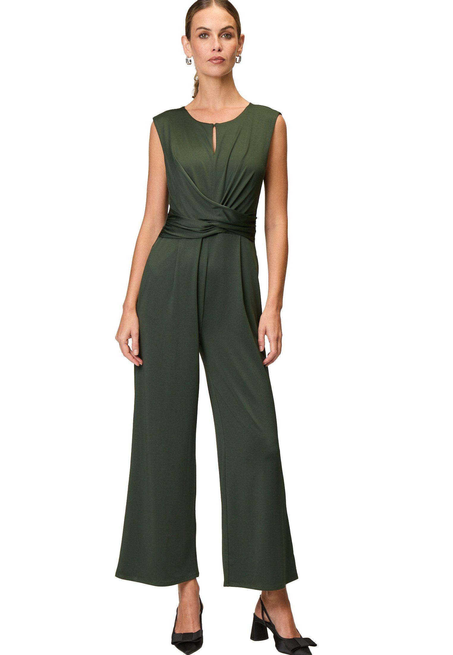 Zero Overall Damen Jersey-Jumpsuit mit weitem Bein (1-tlg) drapiert /geraff günstig online kaufen