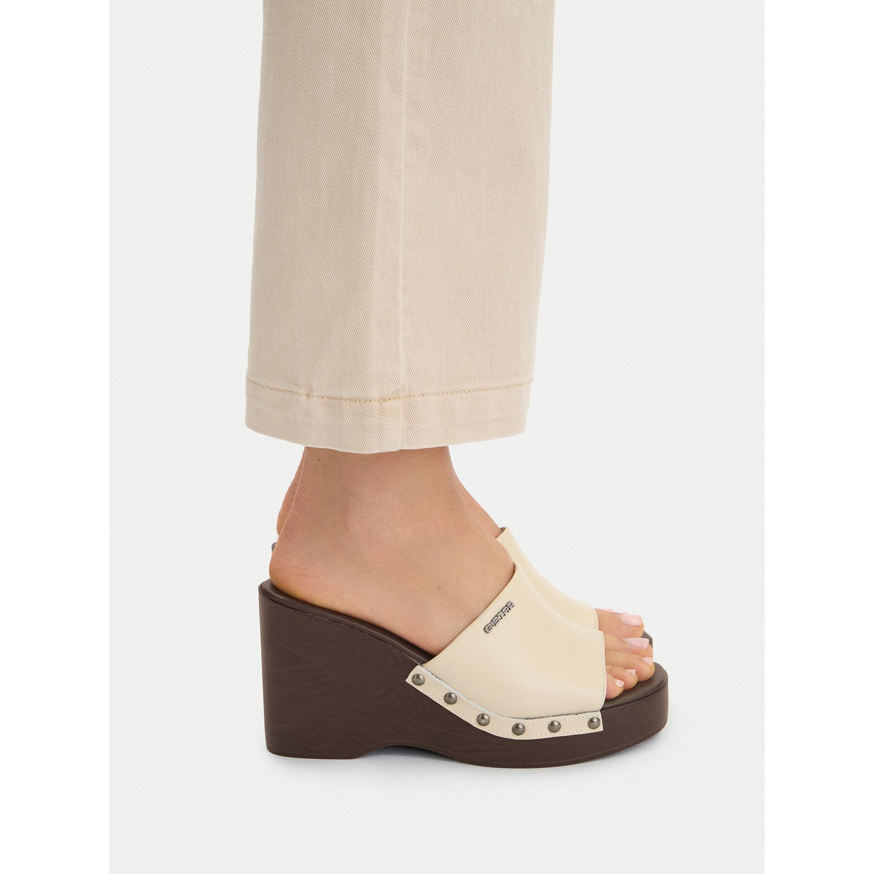 G-STAR G Star Raw Damen-Flip-Flops Beige Badepantolette