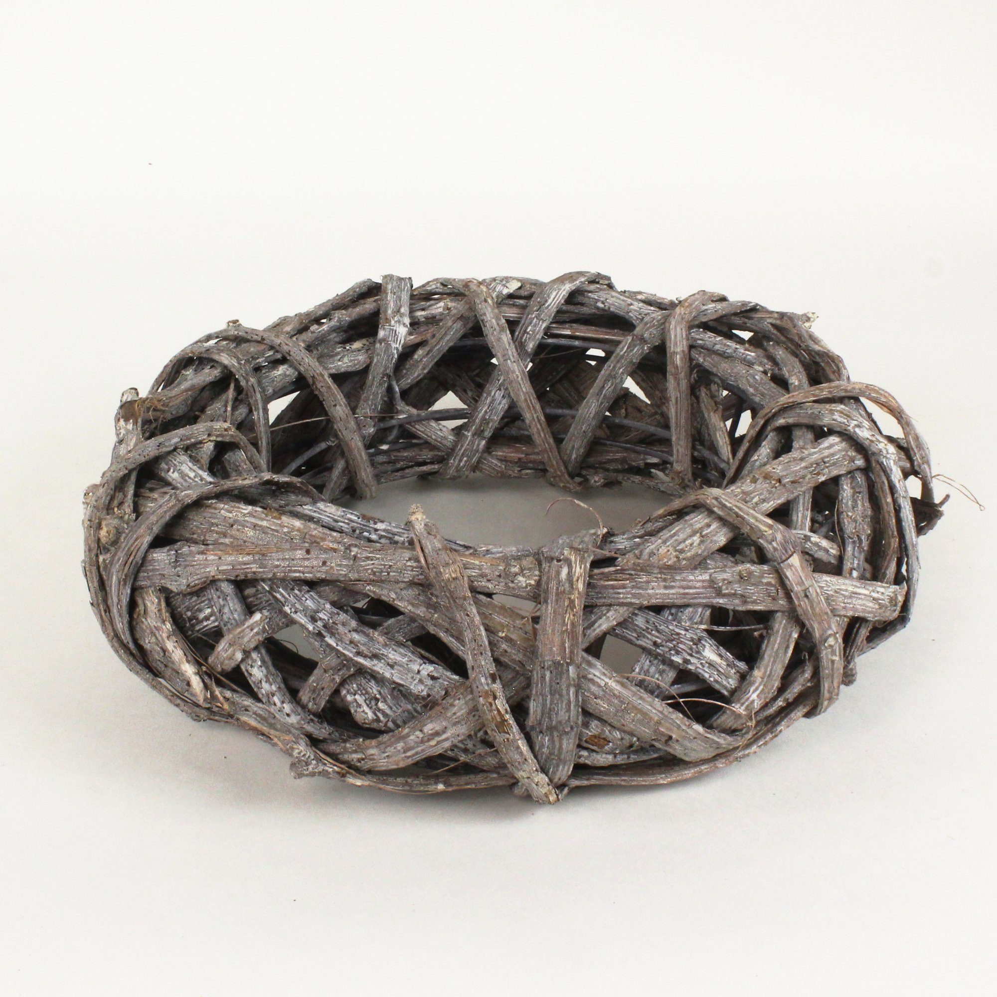 Lucht Adventskranz Rattan-Kranz 29 cm weiß-gekalkt von Lucht