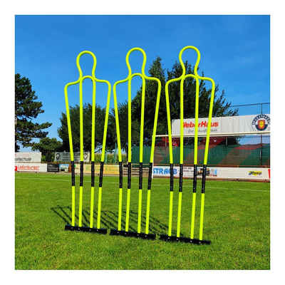 Power Shot Trainingshilfe Fußball-Dummy-Set Zerlegbar, Ideal zum Üben von verschiedenen Spielsituationen