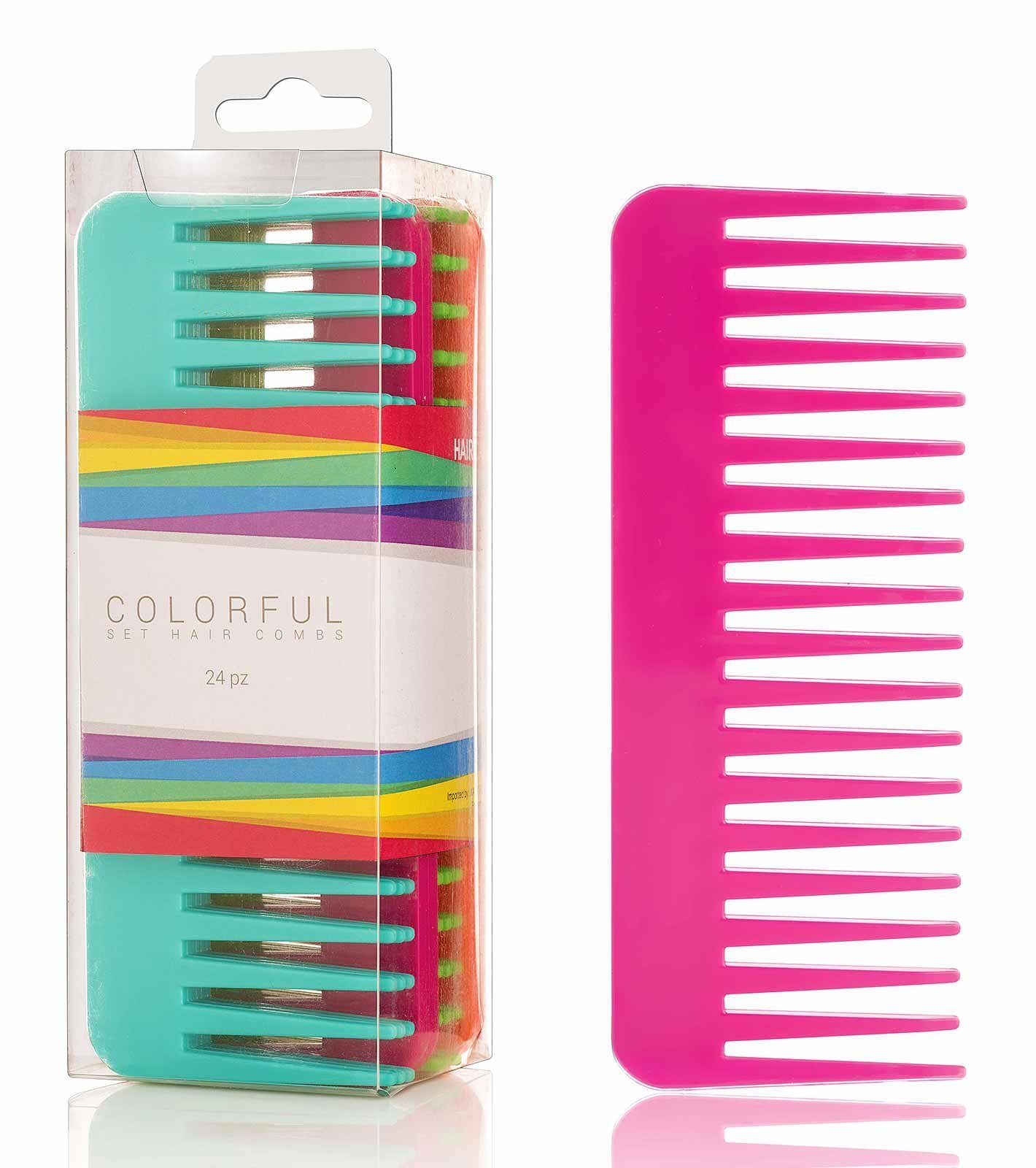 Haarkamm Stylingkamm, Kamm 15cm, 12er Set, Kämme in mehreren Farben