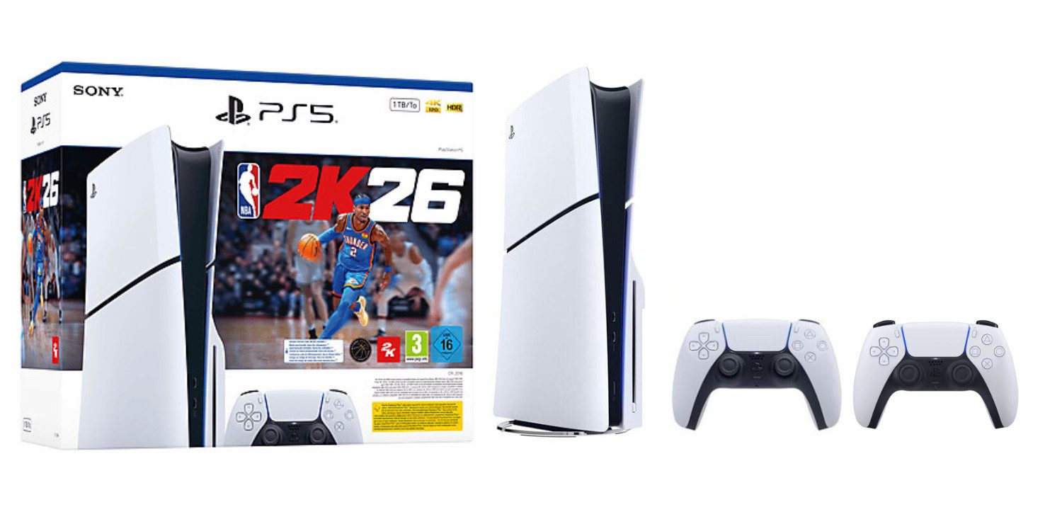 Playstation PS5 Disk Slim NBA 2K26 Bundle 1TB, inkl. NBA 2K26 (Downloadcode)