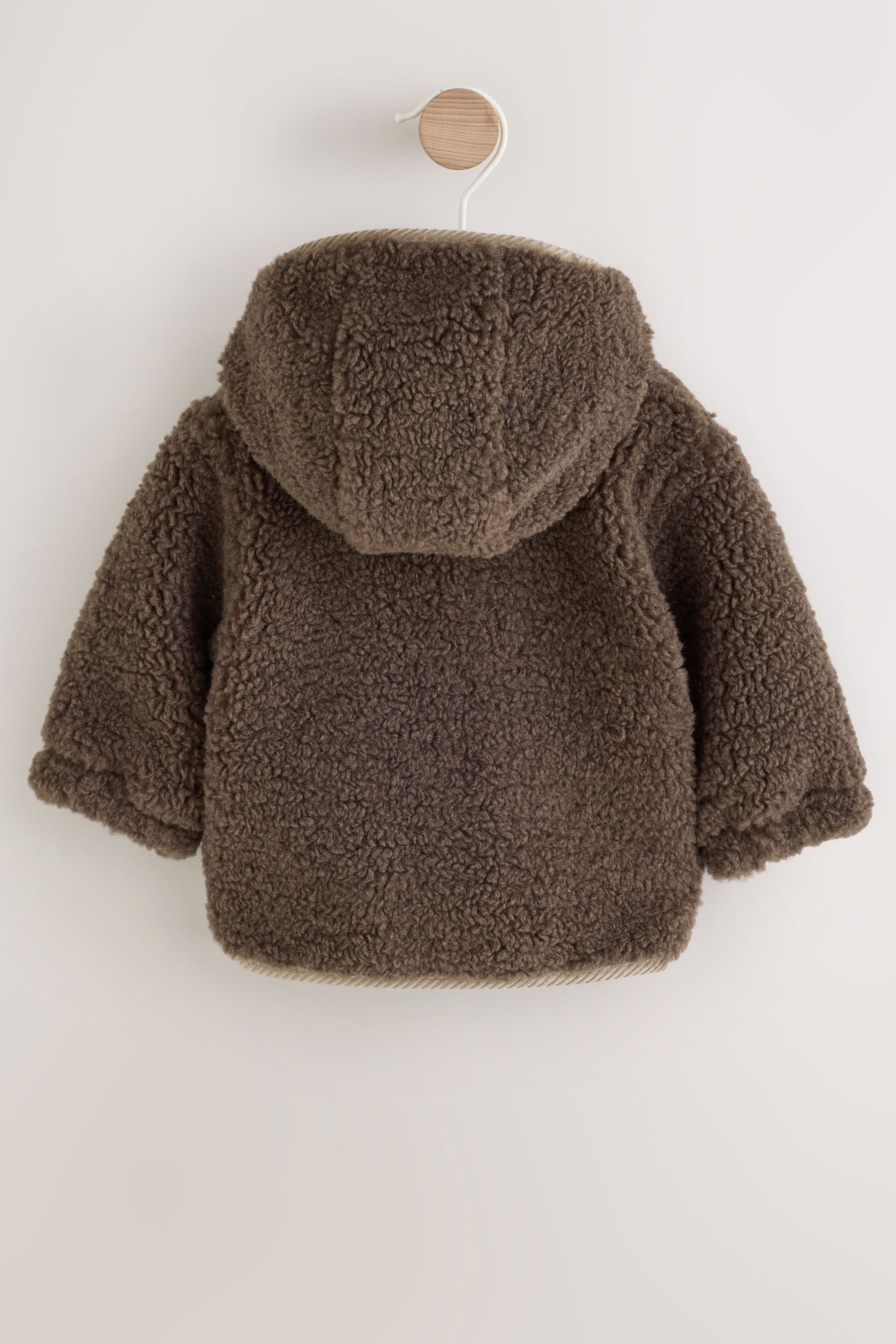 Next Kapuzenfleecejacke Baby Borg-Kapuzenjacke mit Fleecefutter (1-St) – Bild 2 von 5