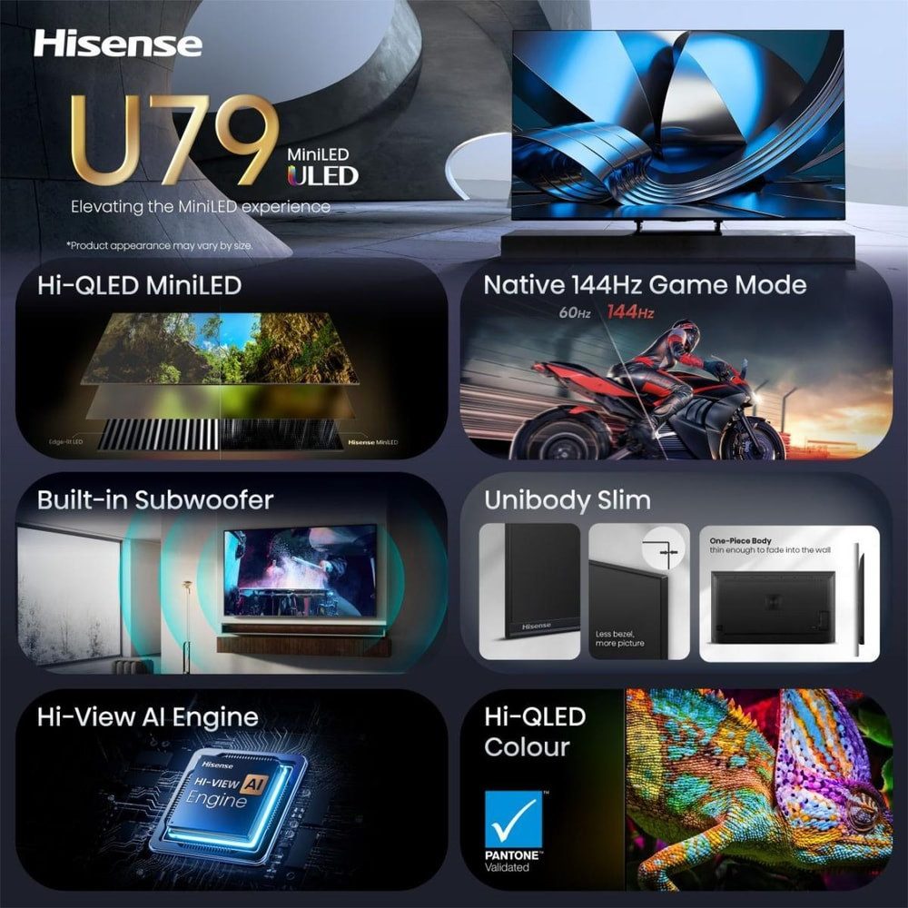 Hisense 75U79S PRO LED-Fernseher (75 Zoll, 4K Ultra HD)