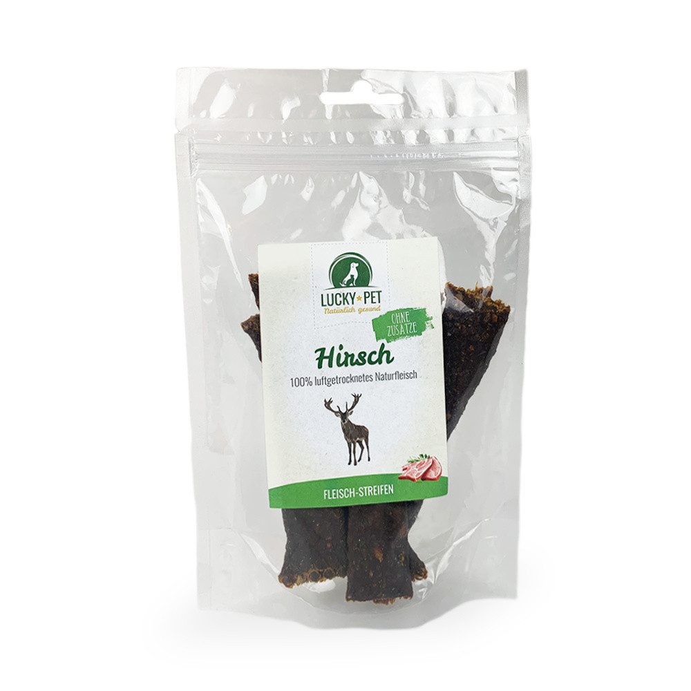Lucky-Pet Lucky-Pet Natur Hirsch Fleisch-Streifen 100 g, für: Hunde