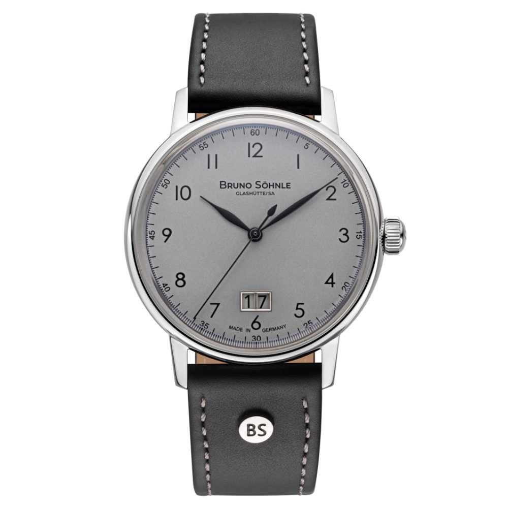 BRUNO SÖHNLE Luxusuhr 17-13234-831, Herren, Saphirglas, Edelstahl, Leder
