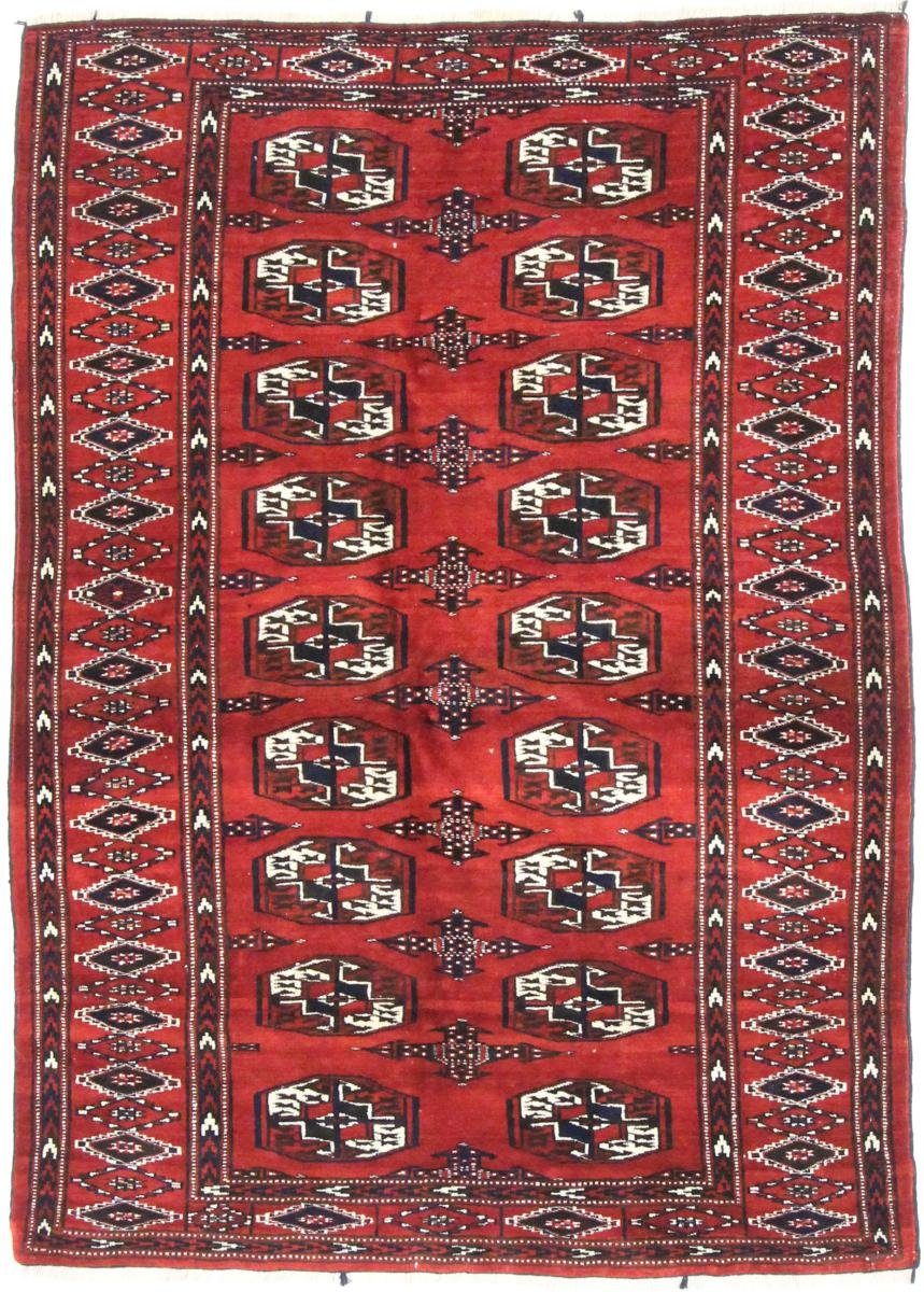 Orientteppich Akhche Bukhara 110x159 Handgeknüpfter Orientteppich, Nain Trading, rechteckig, Höhe: 5 mm